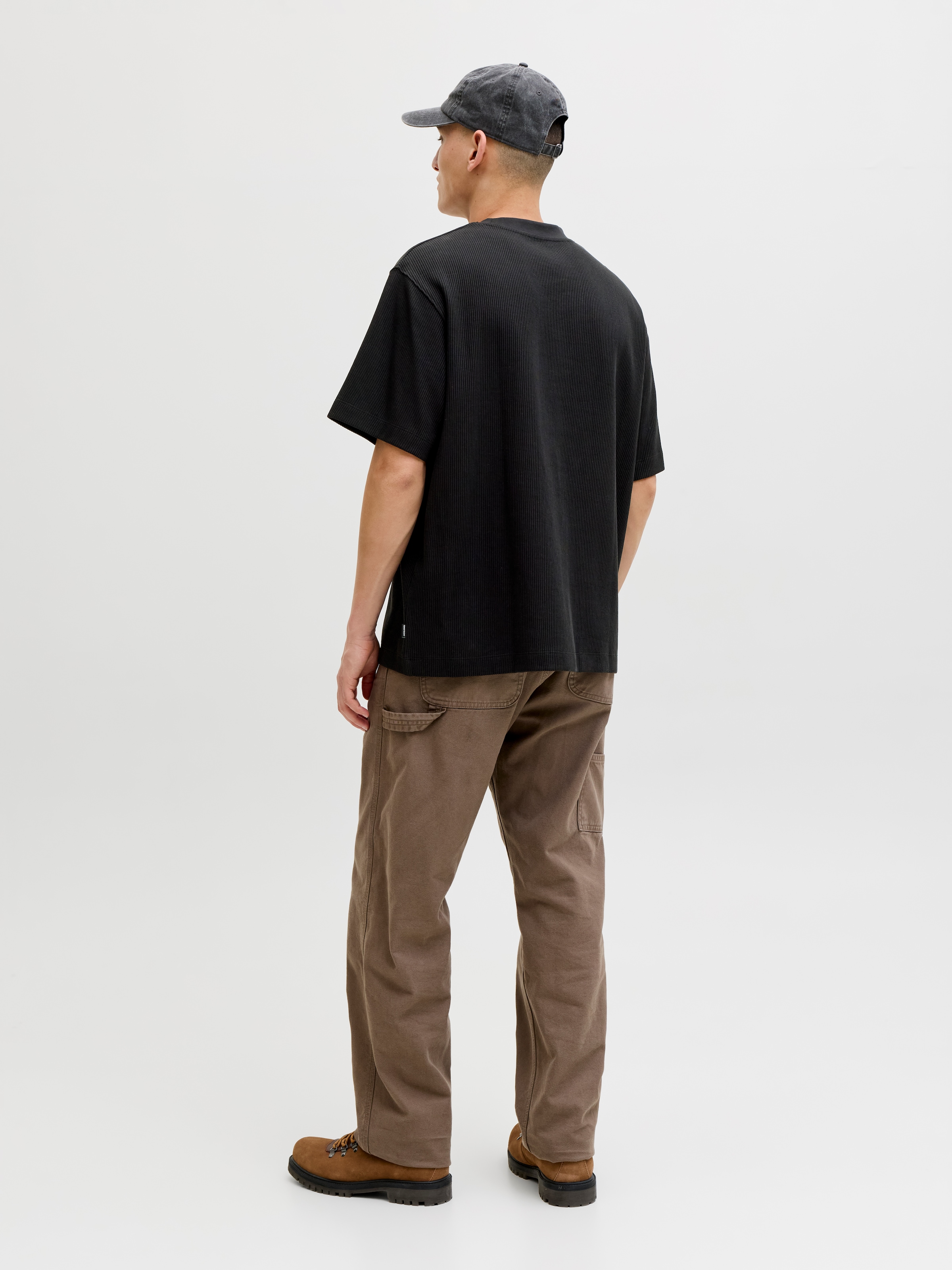 Jack & Jones Shirt à col rond »JJEHARRISON STRUCTURE TEE SS O-NECK LN« mit Rundhalsusschnitt