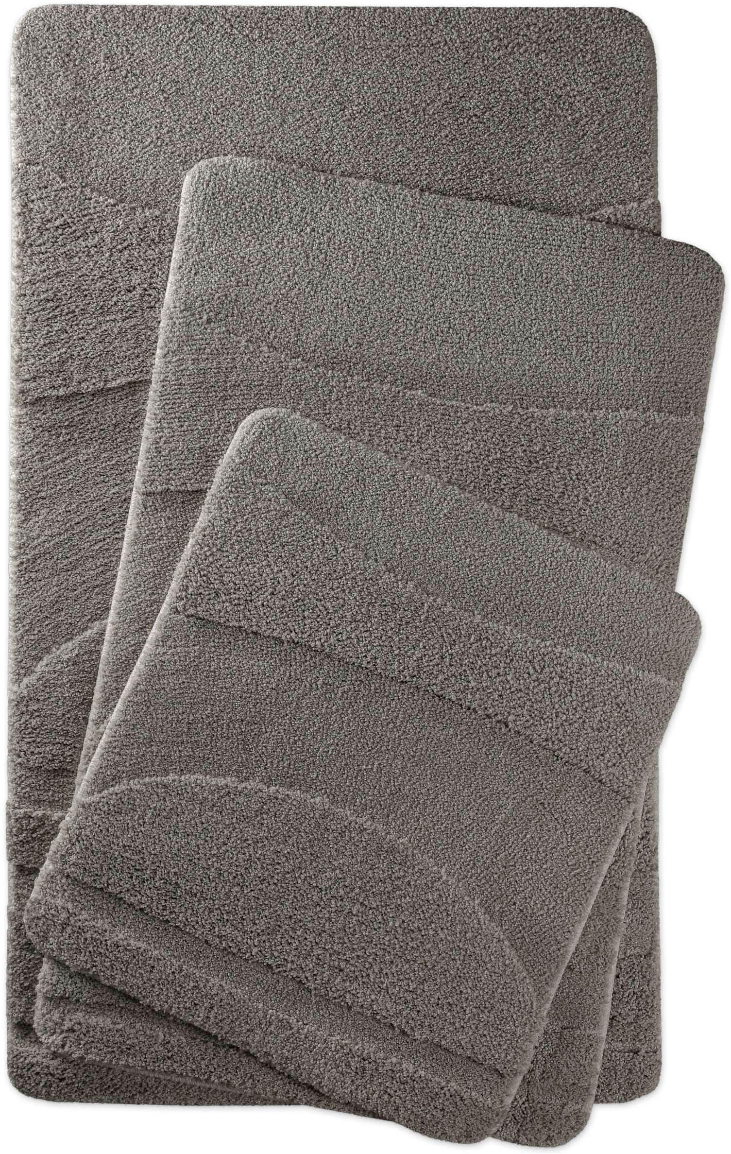 Wecon home Tapis de bain »Marc« Höhe 25 mm Badteppich, Hoch-Tief-Linien, weich, rutschhemmend, waschbar, getuftet