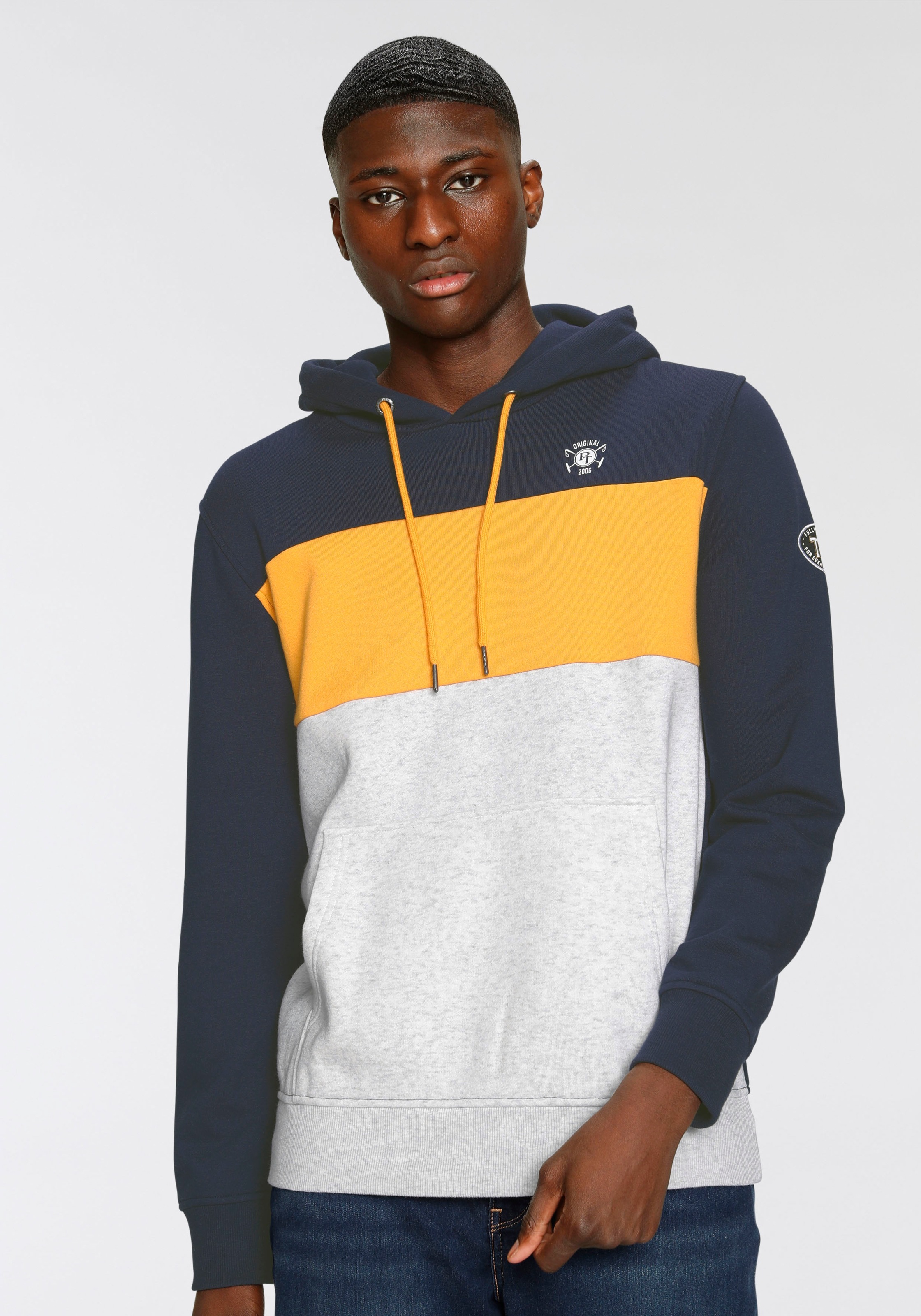 Image of TOM TAILOR Polo Team Kapuzensweatshirt, Colourblocking bei Ackermann Versand Schweiz