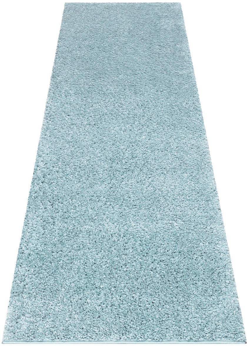 Carpet City Hochflor-Läufer »City Shaggy«, rechteckig, Teppich Einfarbig Uni, besonders flauschig-weich