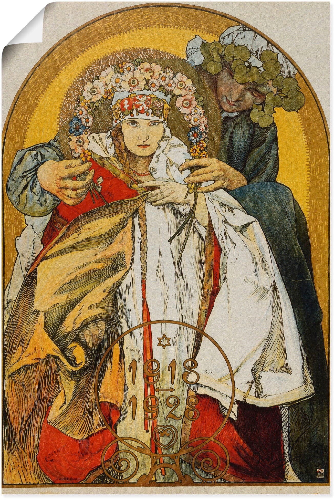 Image of Artland Wandbild »Plakat Tschechoslowakischen Republik«, Ausstellungsplakate, (1 St.), in vielen Grössen & Produktarten - Alubild / Outdoorbild für den Aussenbereich, Leinwandbild, Poster, Wandaufkleber / Wandtattoo auch für Badezimmer geeignet bei Ackerm