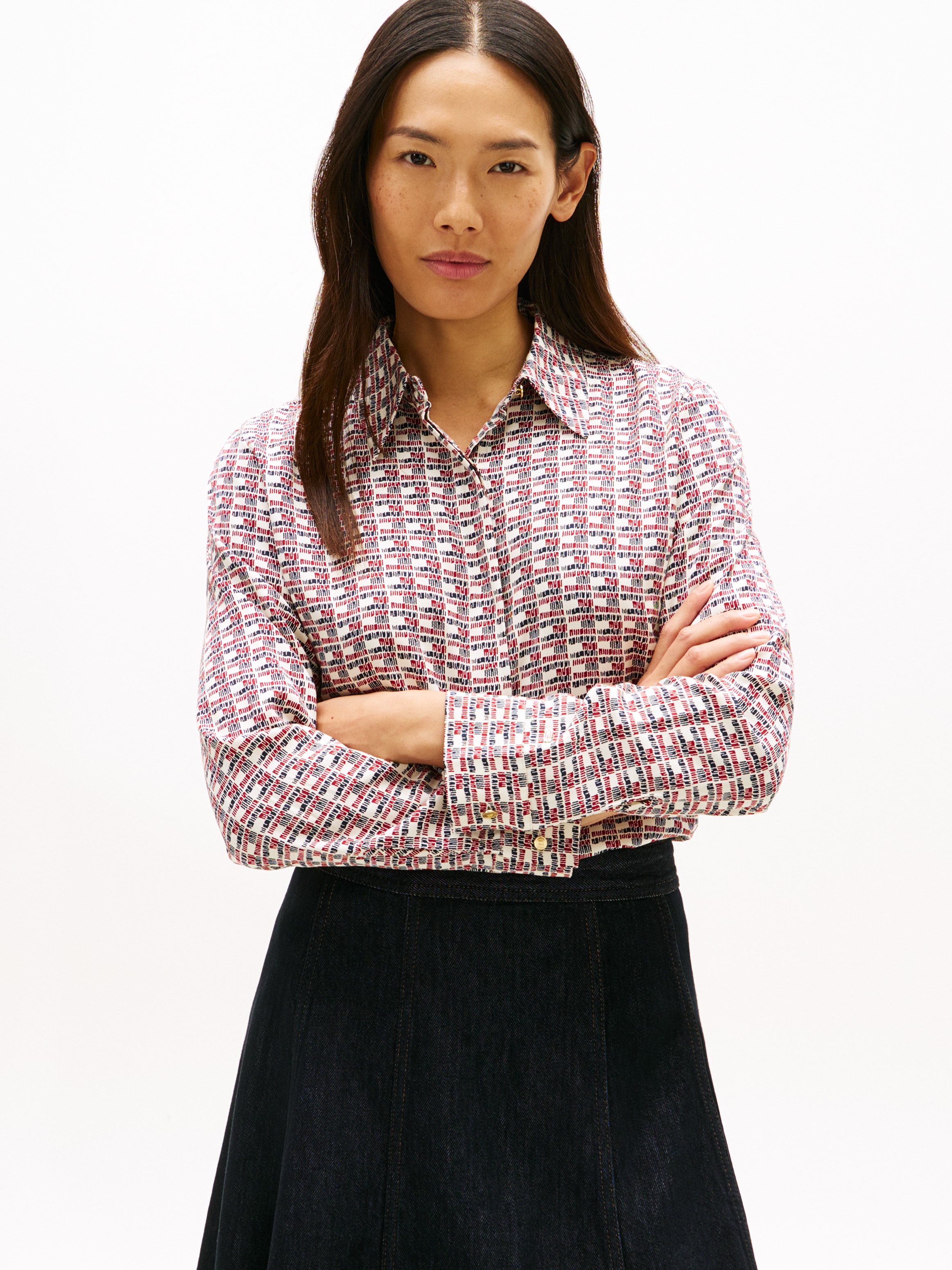 Image of Tommy Hilfiger Langarmbluse "VIS TWILL LS REGULAR SHIRT"