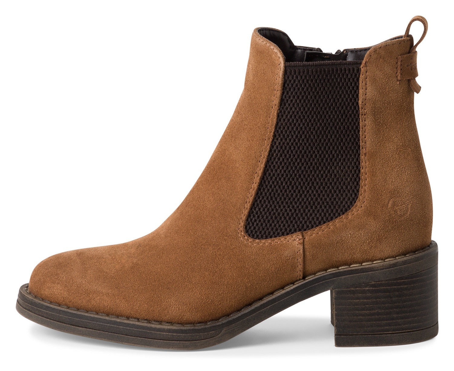 Tamaris Chelseaboots, Blockabsatz, Stiefelette, Businessschuh mit Touch It-Ausstattung