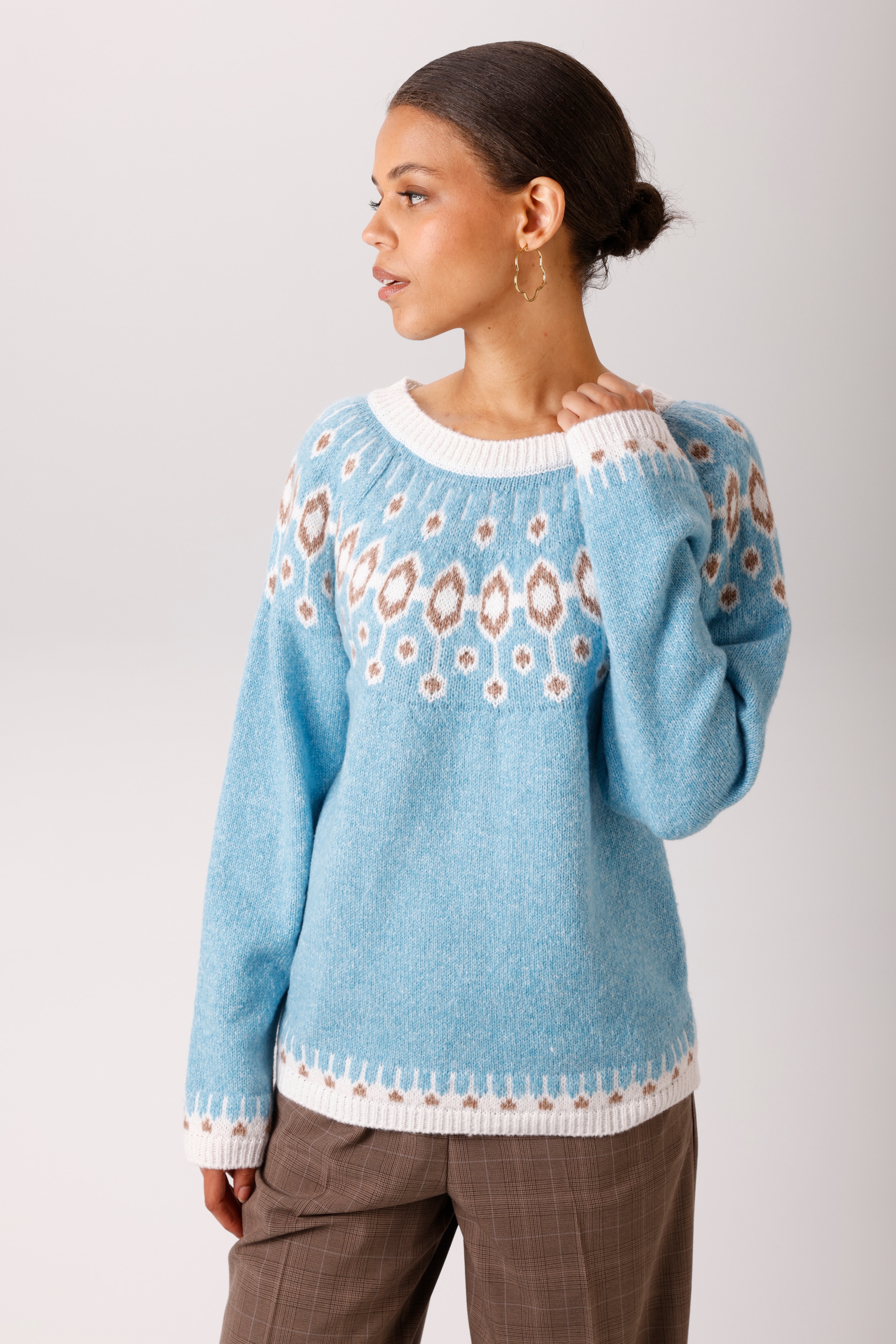 Image of Aniston CASUAL Strickpullover mit farbharmonischen Norweger-Muster - NEUE KOLLEKTION