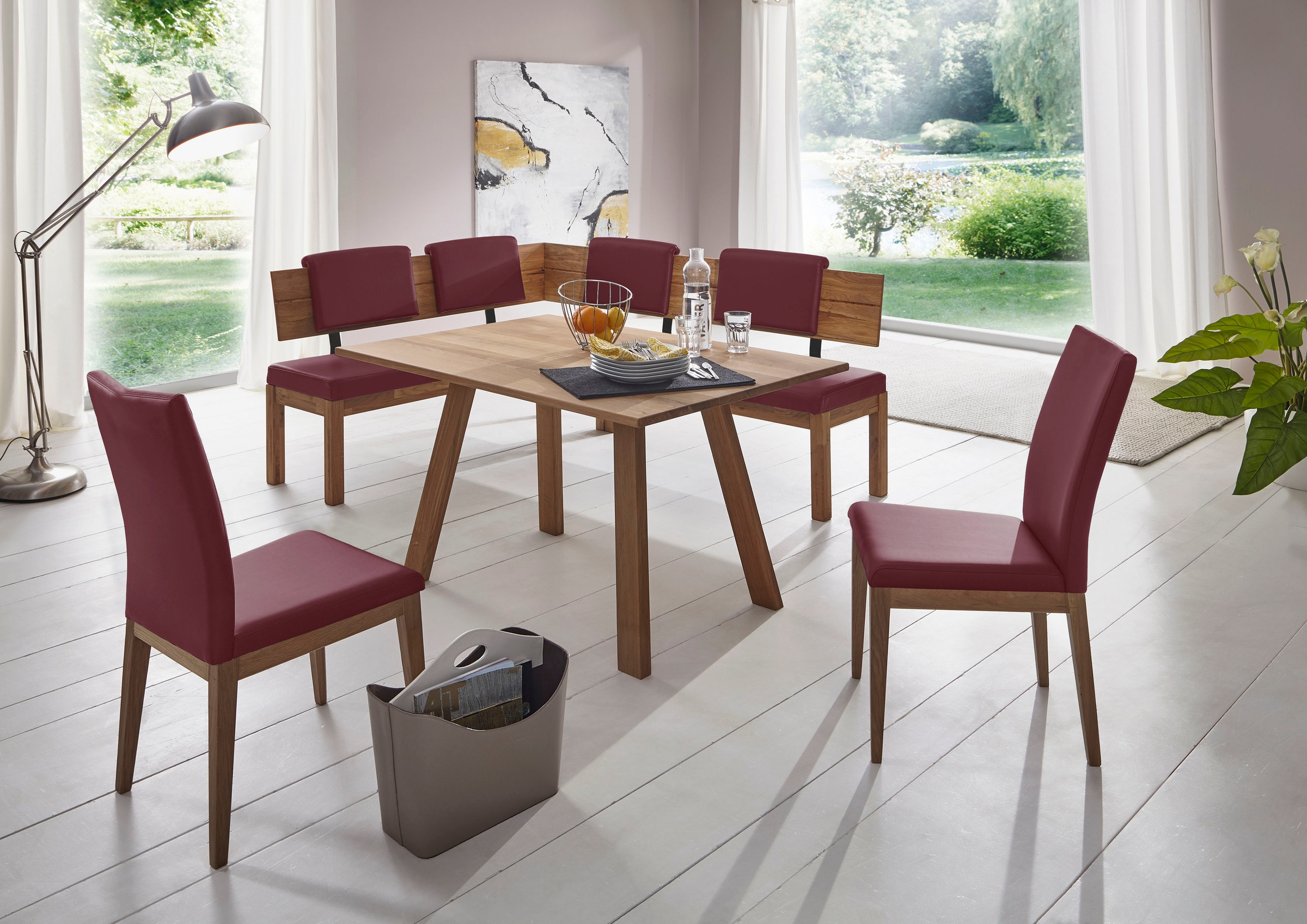 Image of SCHÖSSWENDER Eckbankgruppe »Pedro«, aus Massivholz Eiche bei Ackermann Versand Schweiz