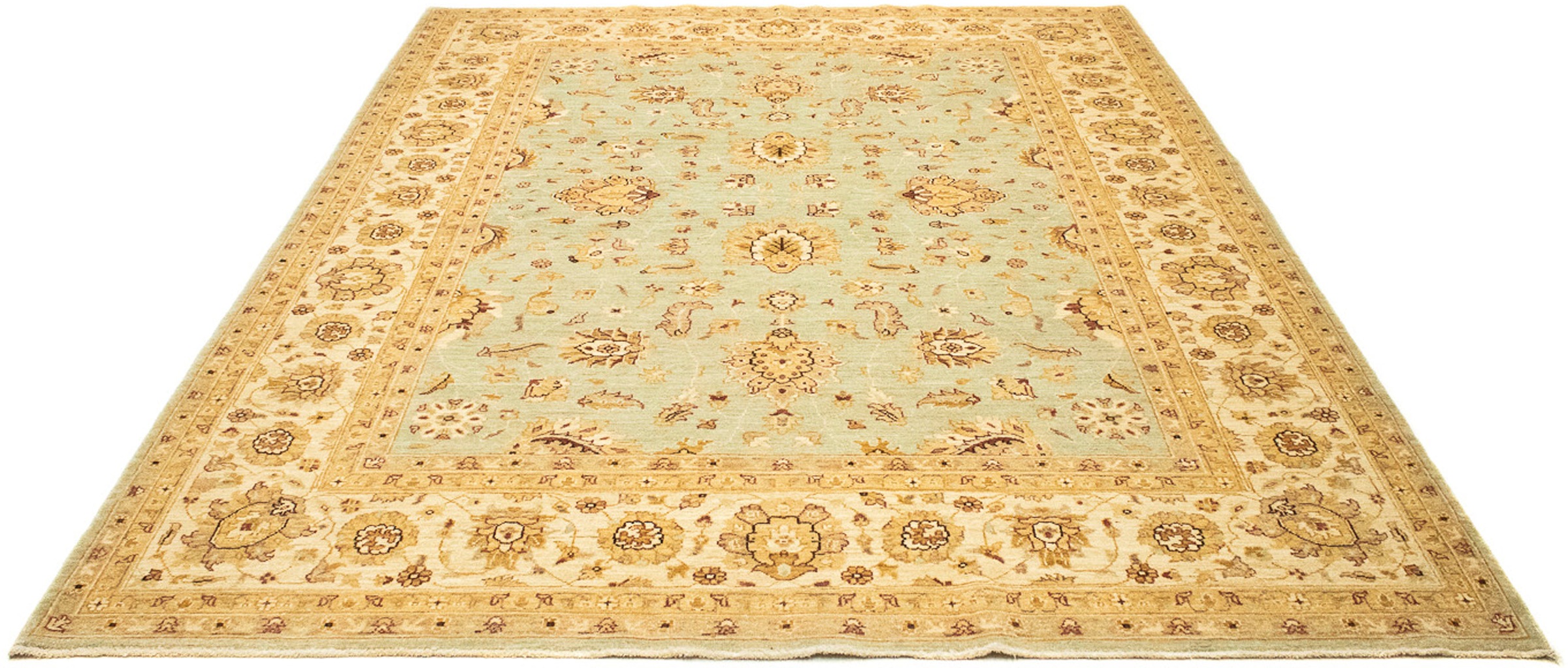 Image of morgenland Orientteppich »Ziegler - 273 x 202 cm - hellblau«, rechteckig, 6 mm Höhe, Wohnzimmer, Handgeknüpft, Einzelstück mit Zertifikat bei Ackermann Versand Schweiz