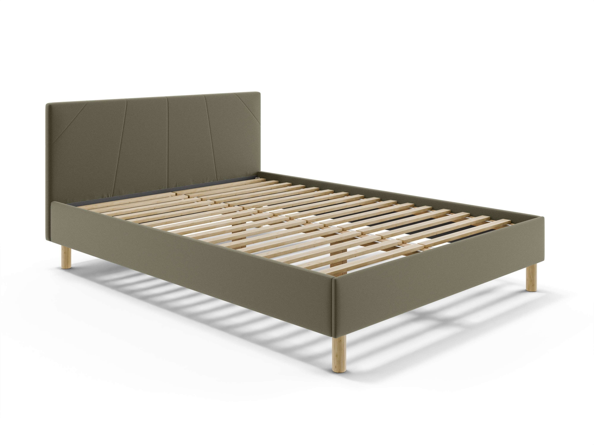Home affaire Collection Lit rembourré »Albybyn, Bettgestell mit Kopfteil und Lattenrost, in 2 Breiten« sans tiroir lit ni matelas, en 2 largeurs - 140 et 160 cm