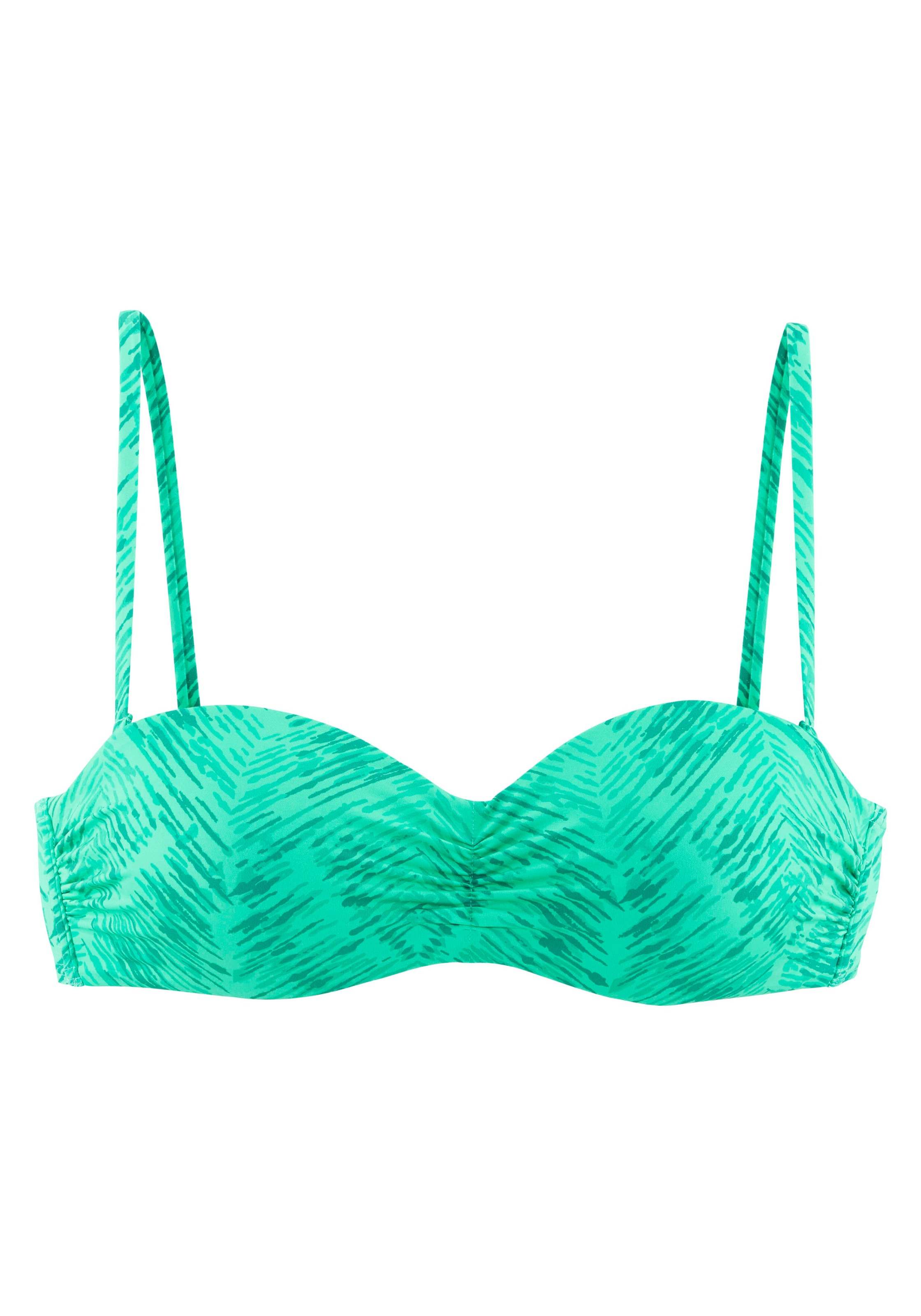 JETTE Bügel-Bandeau-Bikini-Top »Floretta«, in Ton in Ton-Harmonie