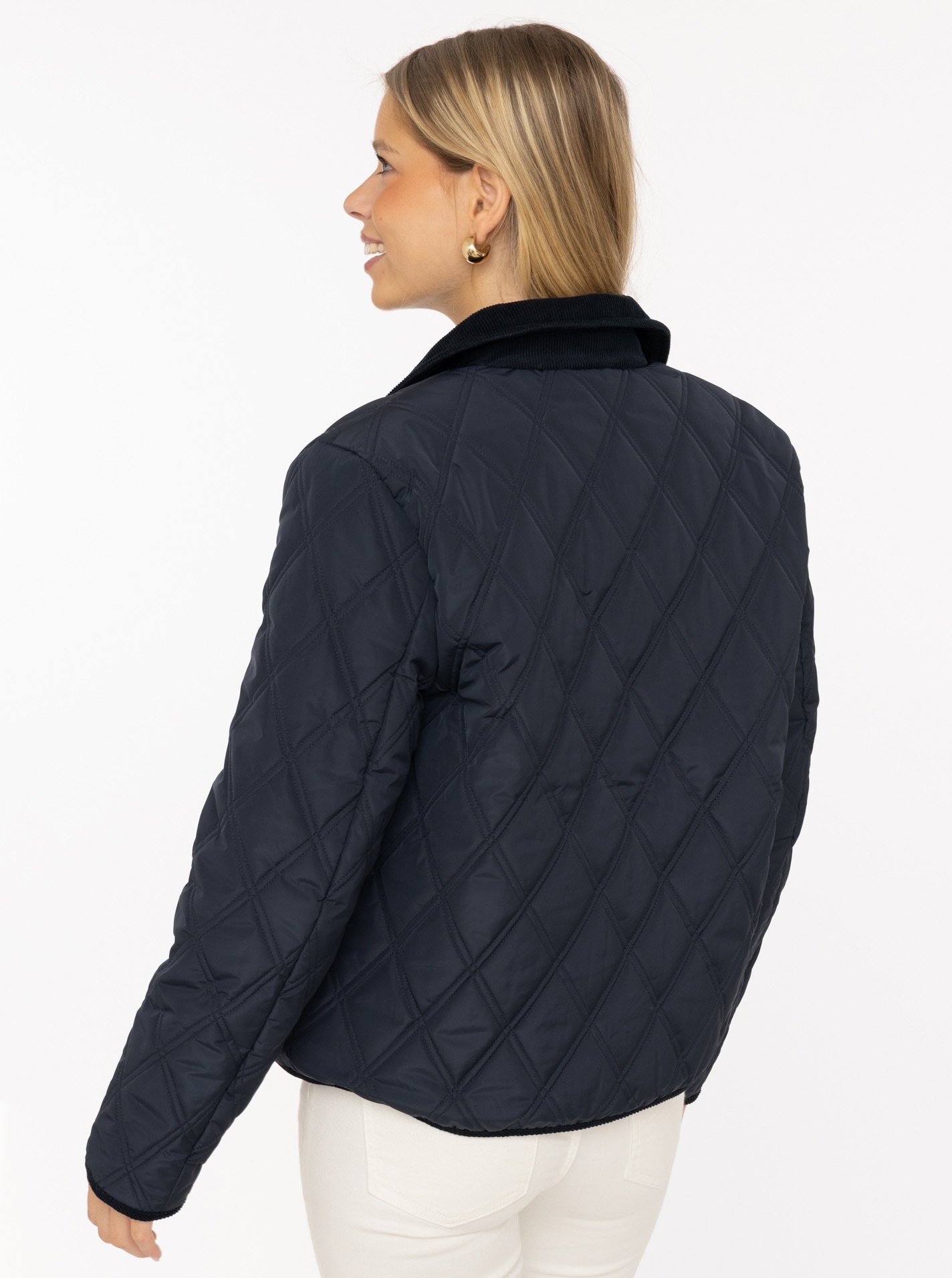 Zwillingsherz Veste matelassée »"Classic"« ohne Kapuze Kordkragen, Knopfleiste und Taschen