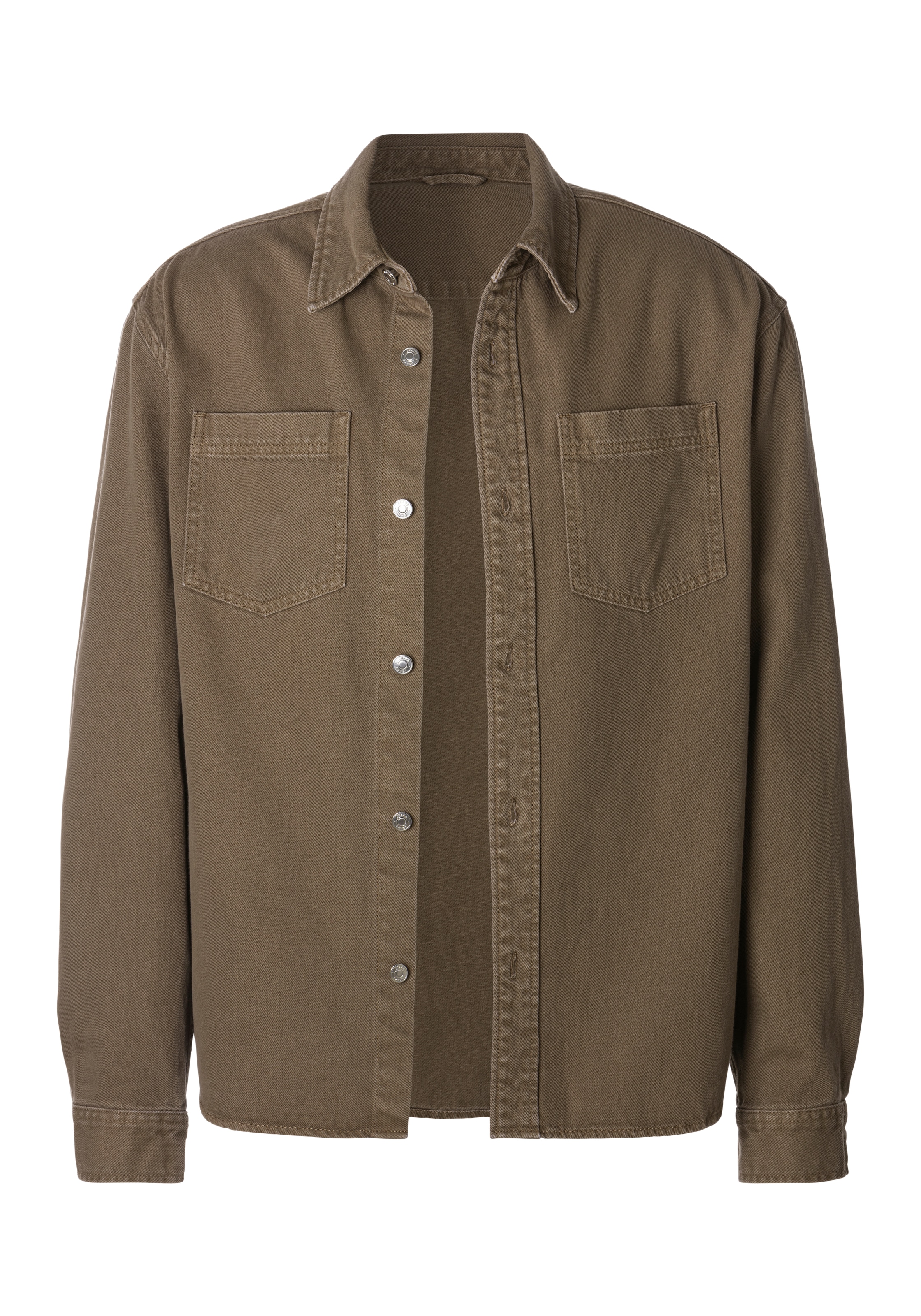 John Devin Hemdjacke », weites Overshirt«, aus Baumwolle, mit aufgesetzten Taschen