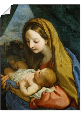 Artland Wandbild »Maria mit dem Kind. Um 1660«, Religion, (1 St.), in vielen Grössen &... kaufen