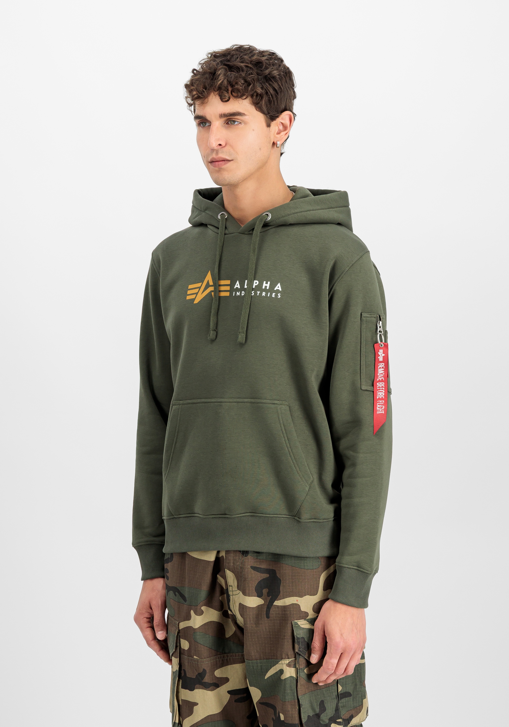 Alpha Industries Hoodie »Alpha Label Hoodie Kapuzensweatshirt«