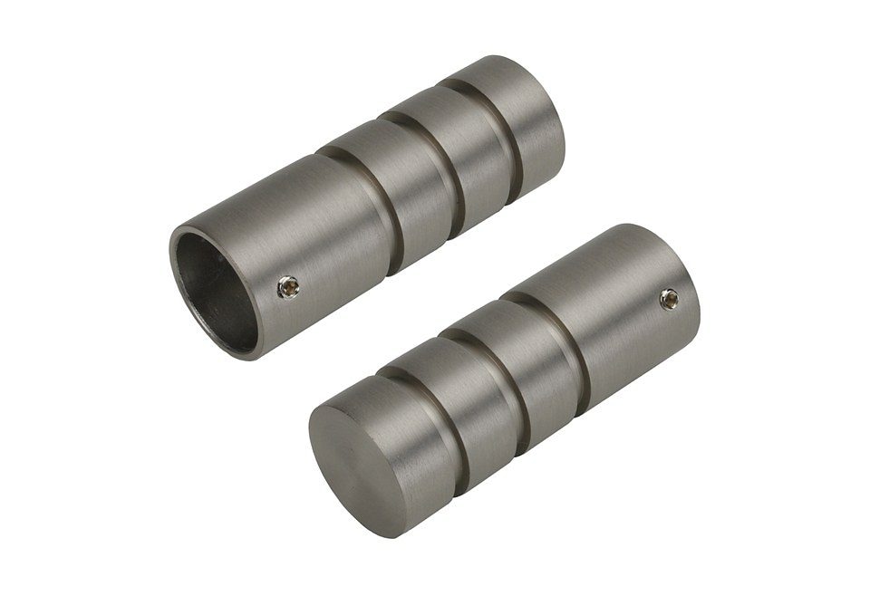 Image of Liedeco Gardinenstangen-Endstück "Zylinder mit Rille" 20 mm