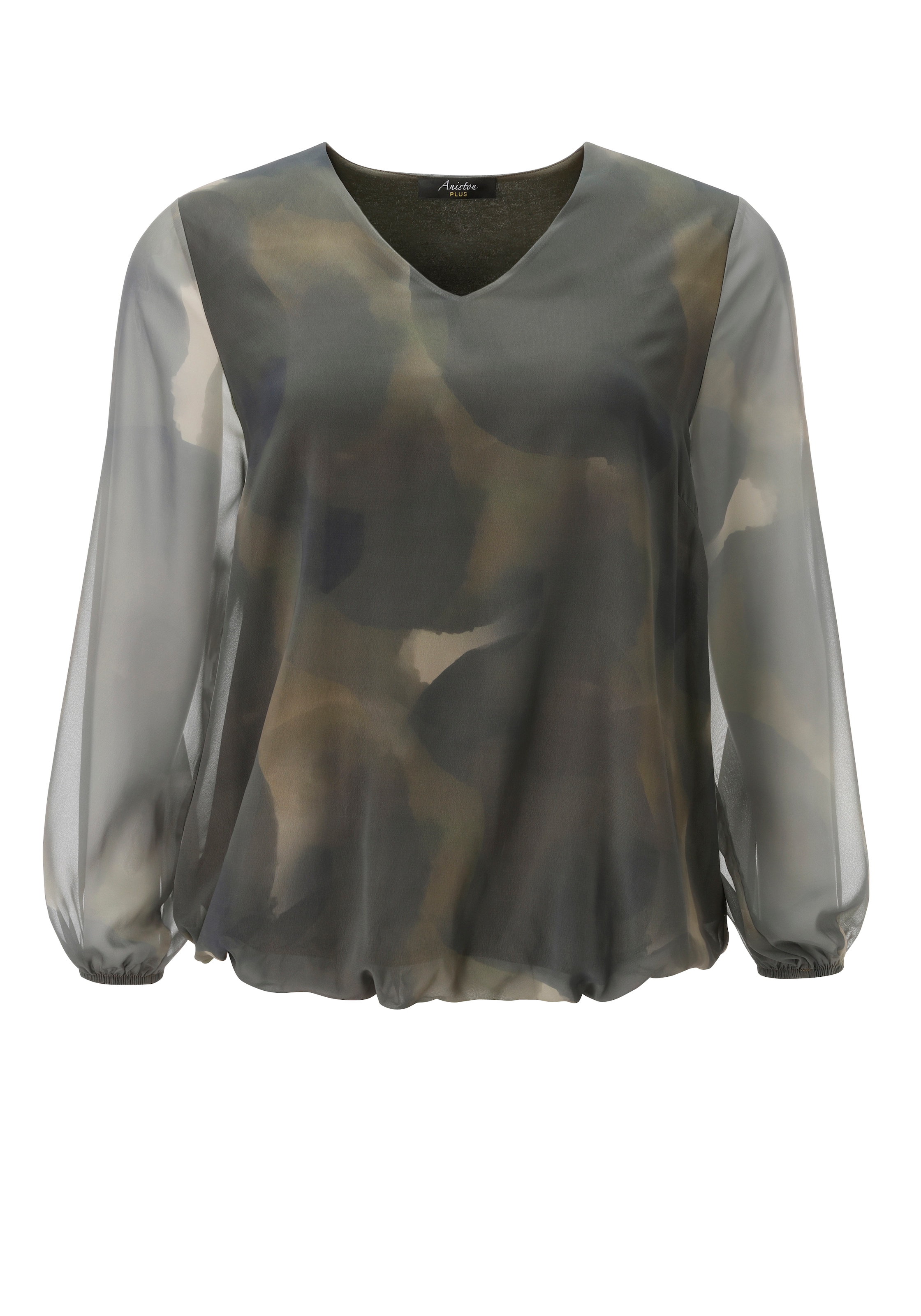 Aniston PLUS Blouse à enfiler en motif camouflage - NOUVELLE COLLECTION