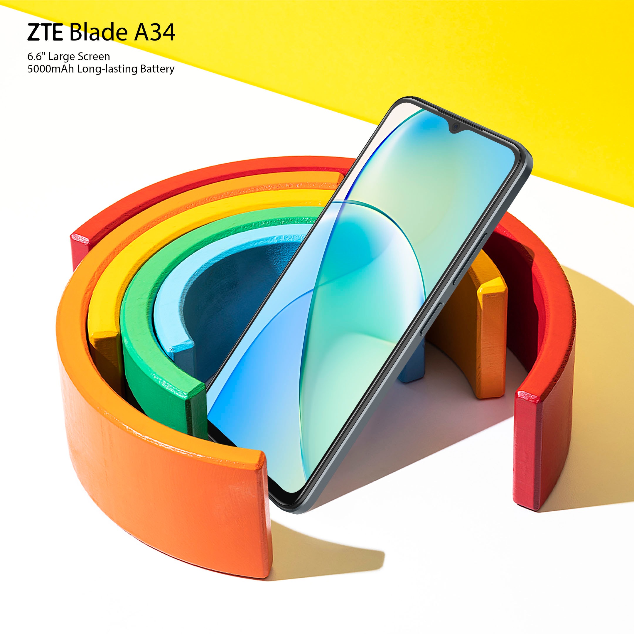 ZTE Smartphone »Blade A34« Grau