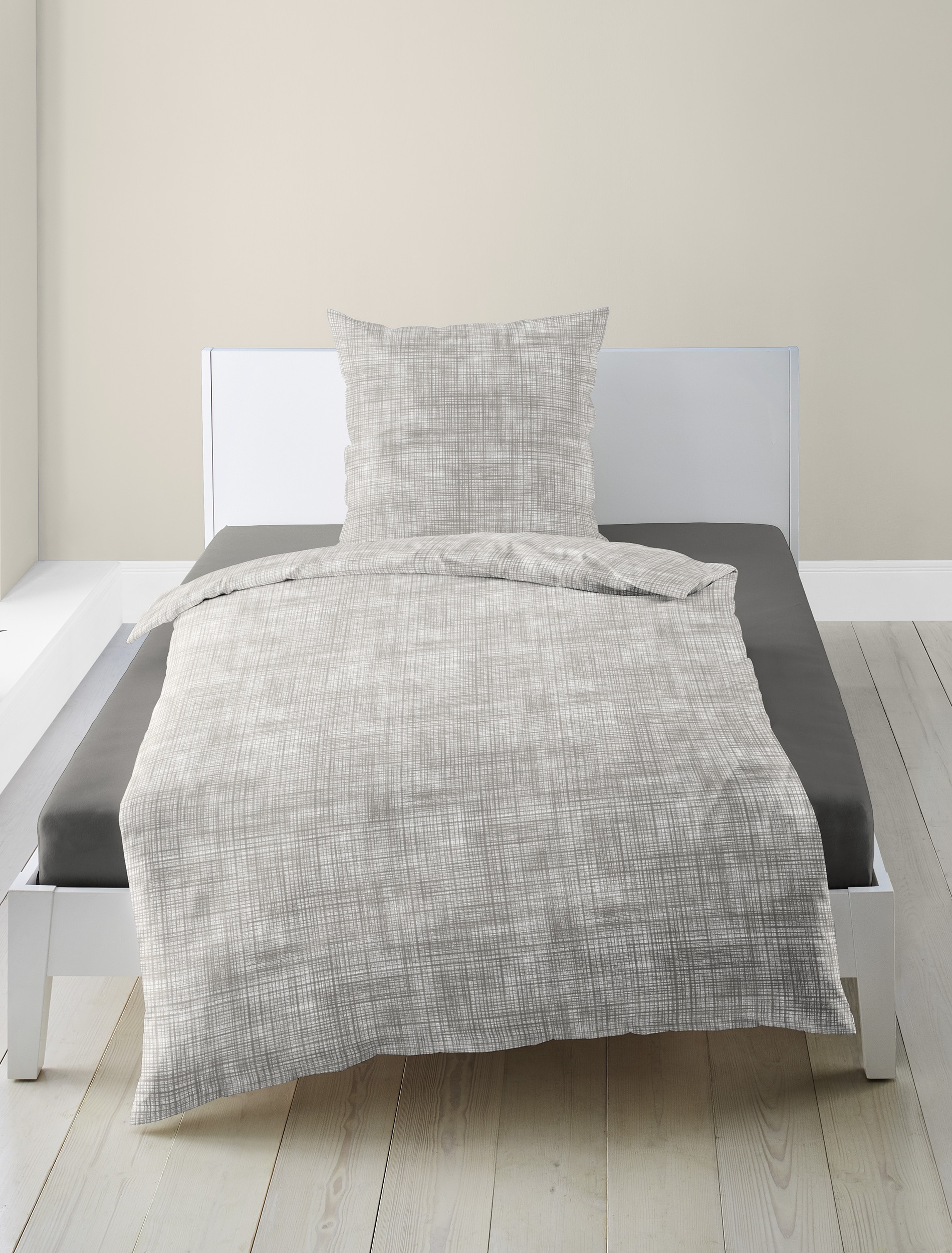 BIERBAUM Linge de lit »4172« 2 cuis tlg. Mako-Satin, 100 % Baumwolle, pflegeleicht