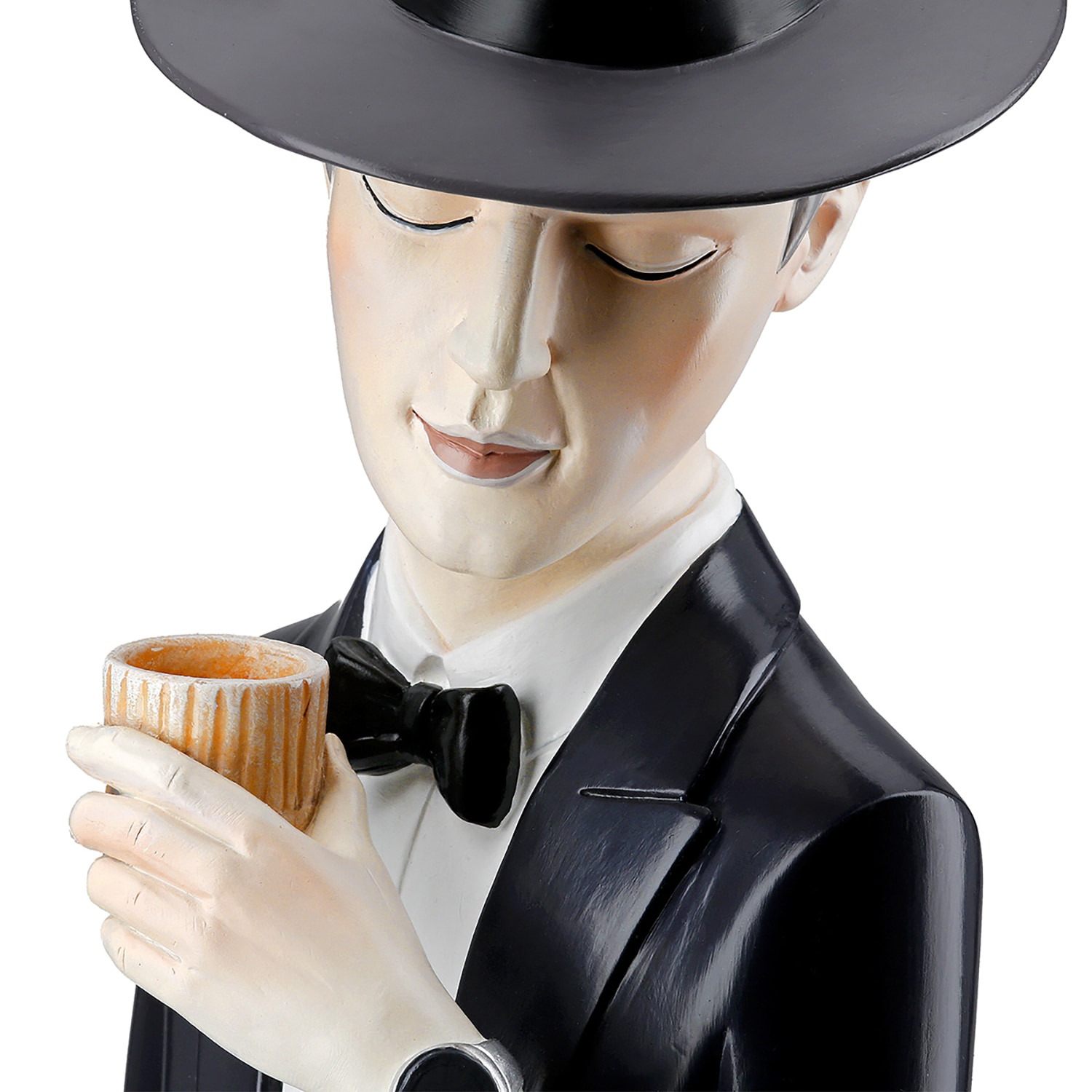 Casablanca by Gilde Dekofigur »Figur  Gentlemam« Handbemalt in Grau und Schwarz