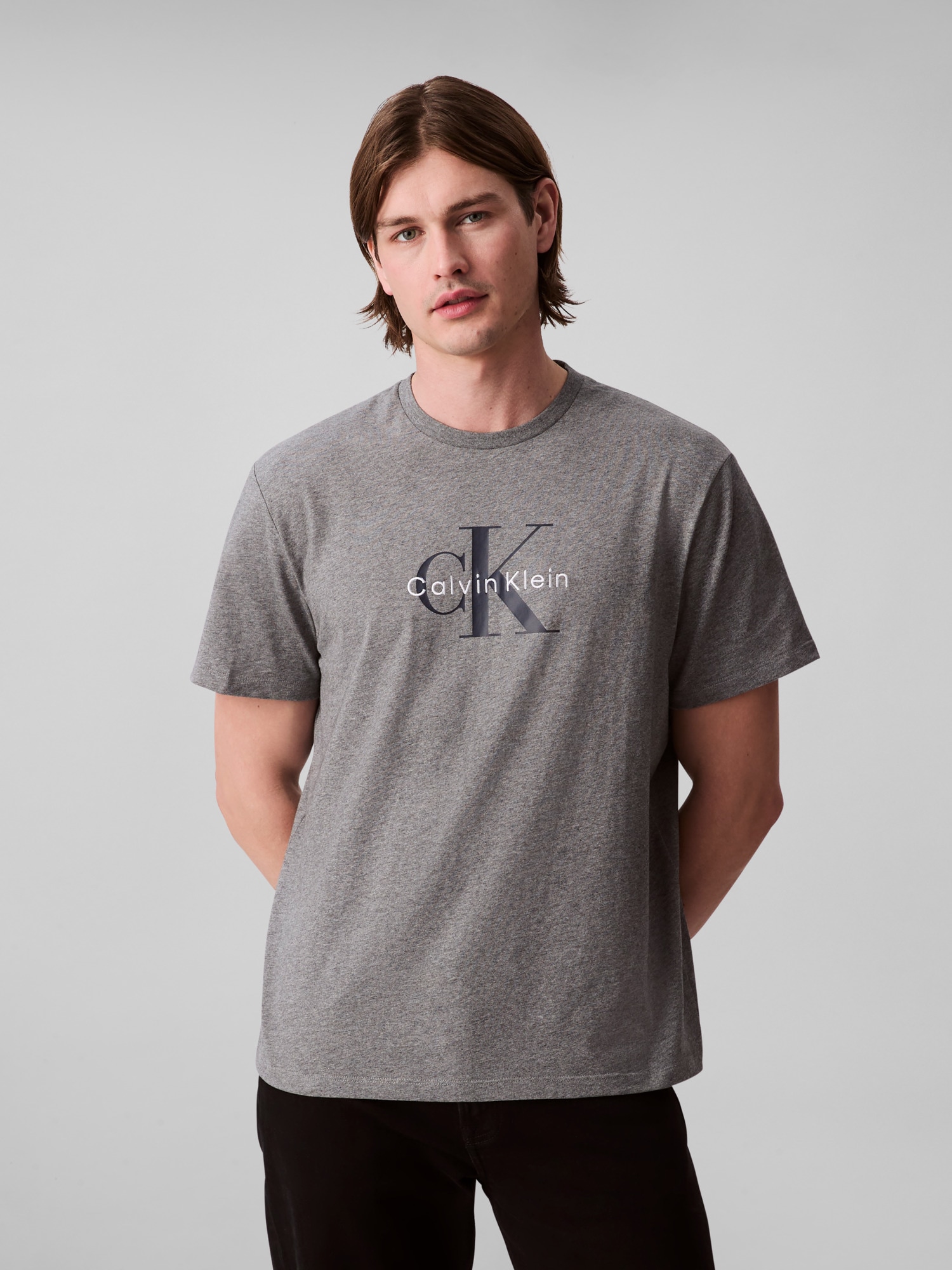 Image of Calvin Klein Jeans T-Shirt "SS Hero Monologo Tee 20s" Mit Rundhalsausschnitt, regular fit