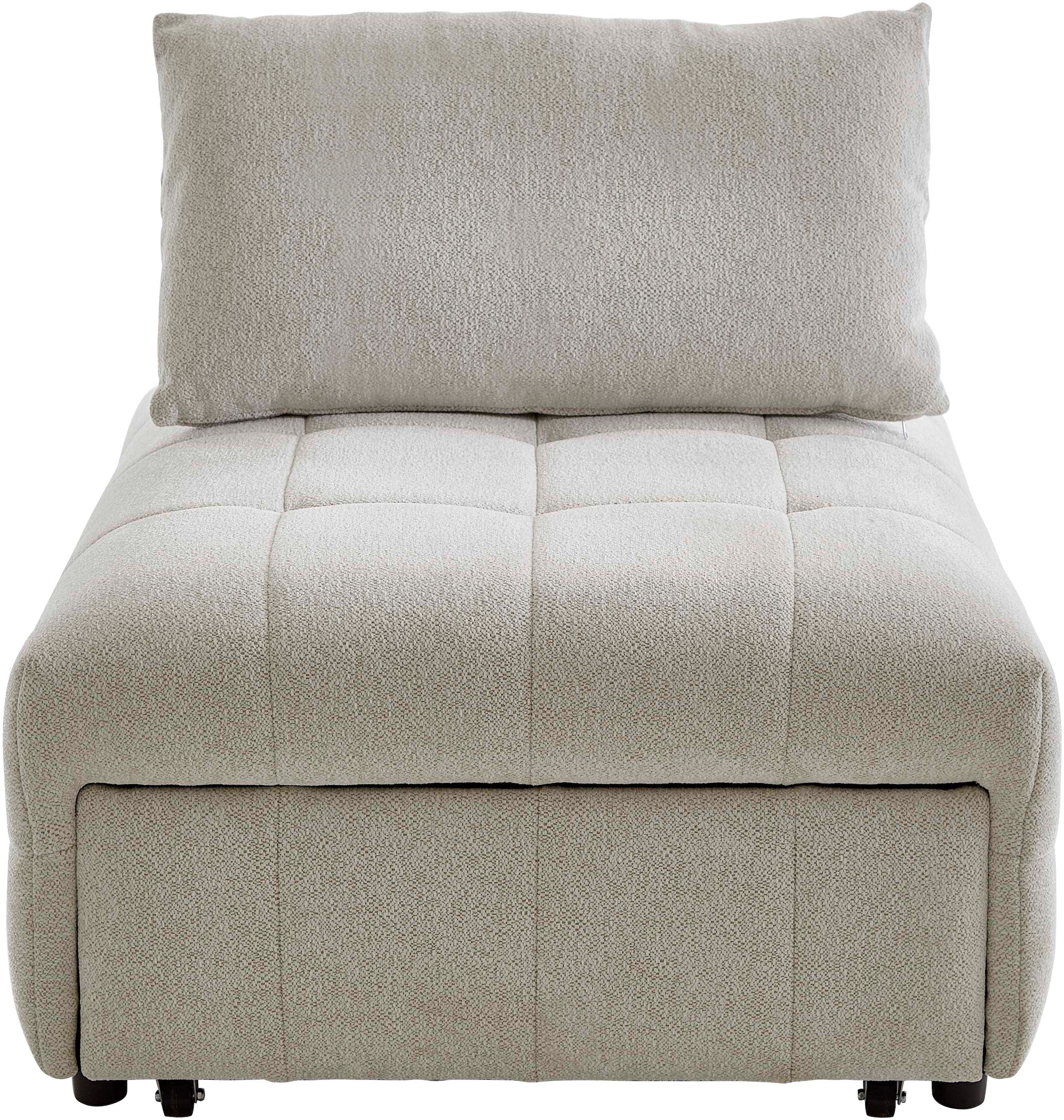 ATLANTIC home collection Sofa »Fabio«, Schlafsessel mit Sitztiefenverstellung