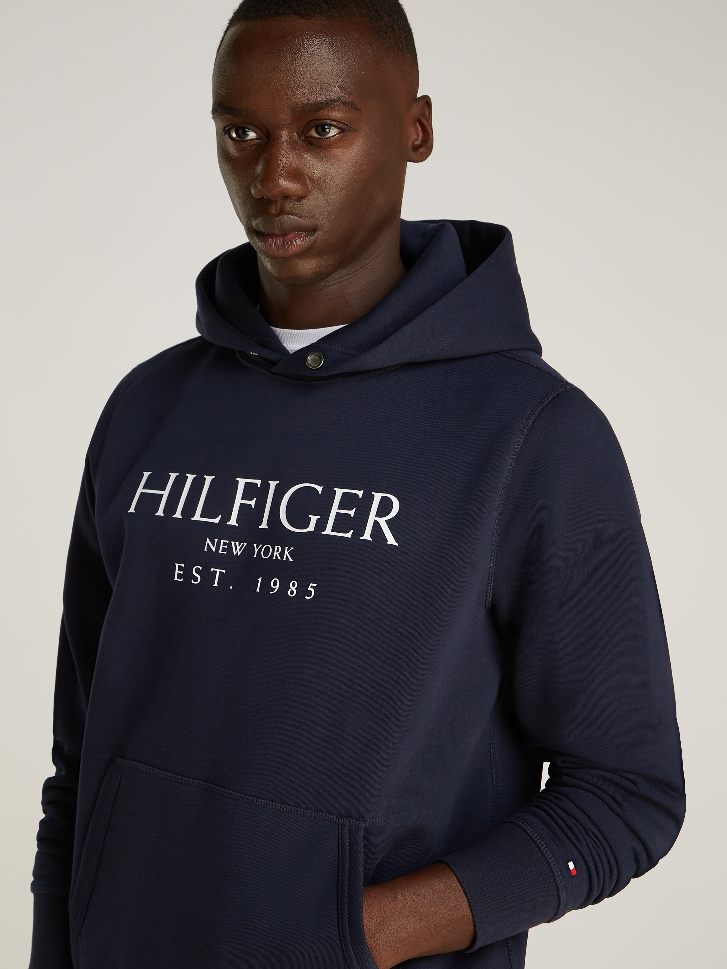 Tommy Hilfiger Hoodie »BIG HILFIGER HOODY«, mit kontrastfarbenen Print