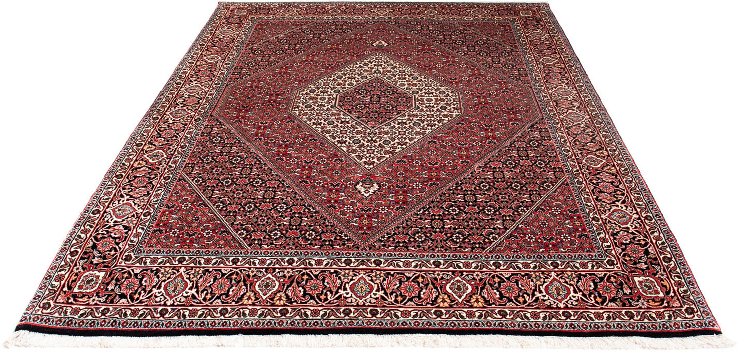 Image of morgenland Orientteppich »Perser - Bidjar - 243 x 170 cm - hellrot«, rechteckig, 15 mm Höhe, Wohnzimmer, Handgeknüpft, Einzelstück mit Zertifikat bei Ackermann Versand Schweiz