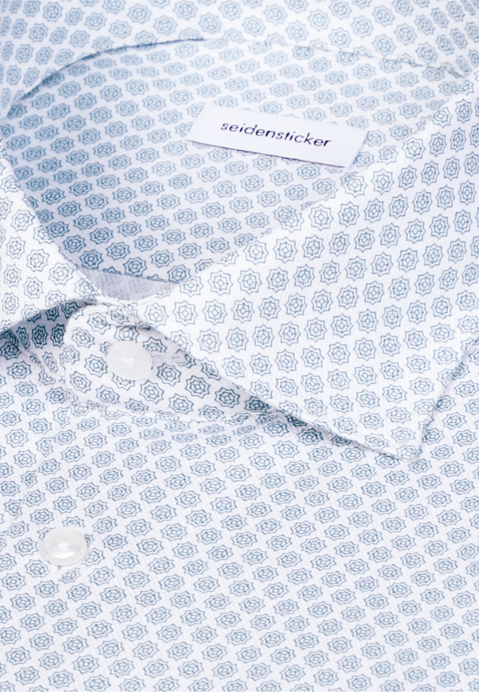 seidensticker Businesshemd »Schwarze Rose« Regular 1/2 Kentkragen Druck