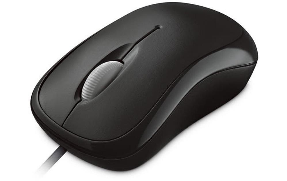Microsoft Maus »Basic Optical Schwarz«, kabelgebunden