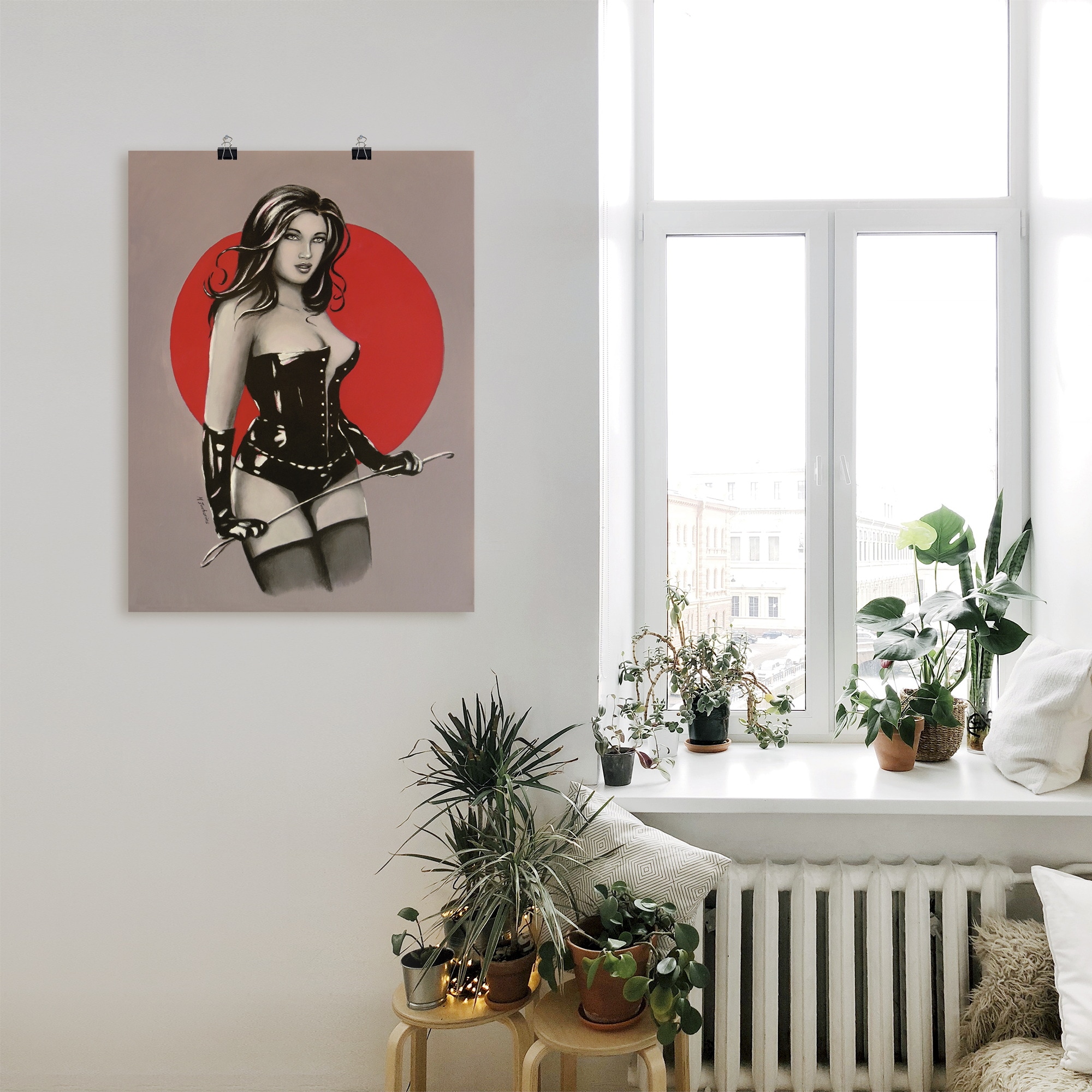 Artland Poster »Mistress Herrin der Lust - Malerei«, Frau, (1 St.), als Alubild, Leinwandbild, Wandaufkleber oder Poster in versch. Grössen