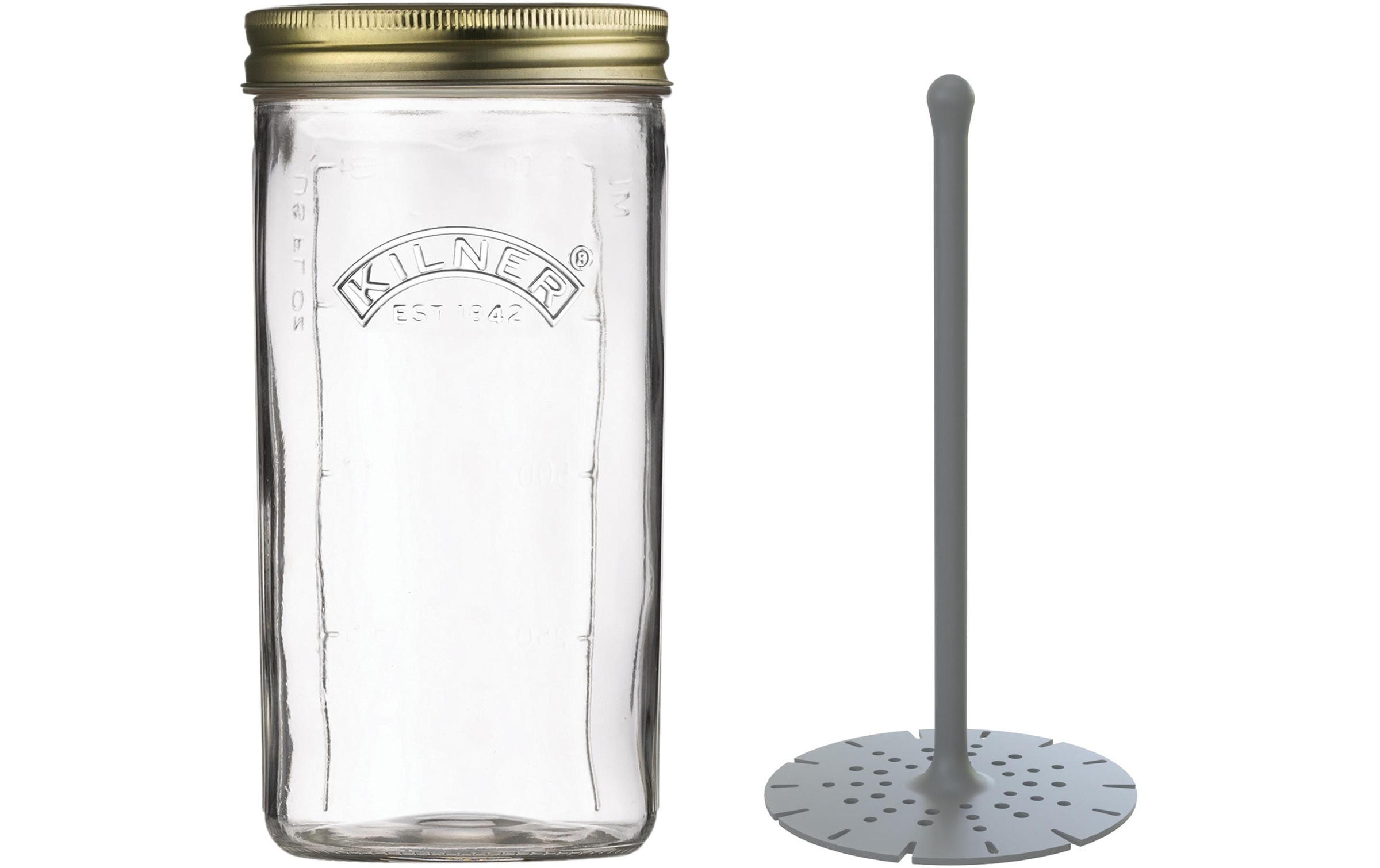 Image of KILNER Einmachglas "mit Heber 1000 ml, 1 Stück" 1 Stk. tlg.
