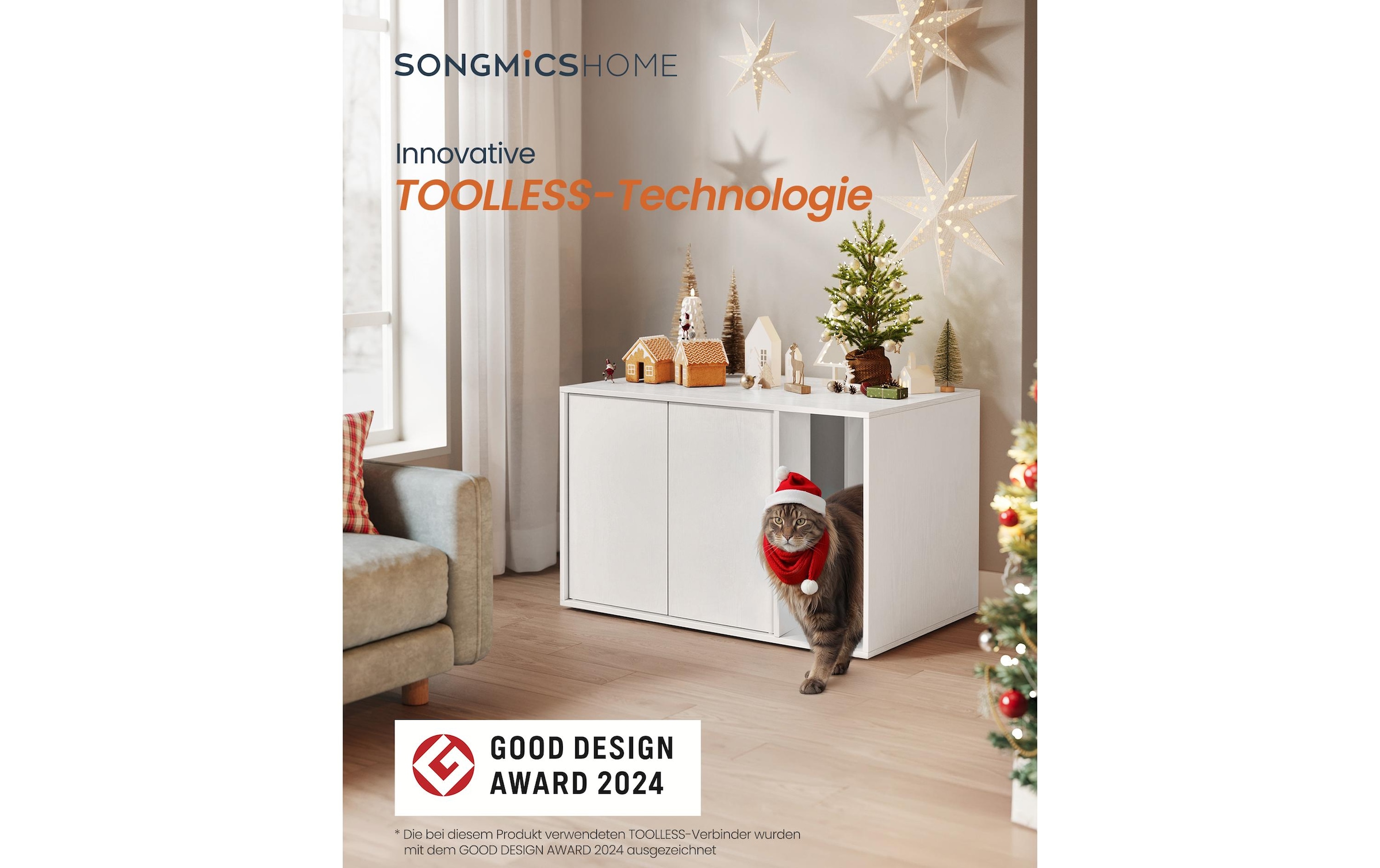 FEANDREA Abri pour animaux »für Katzentoilette«