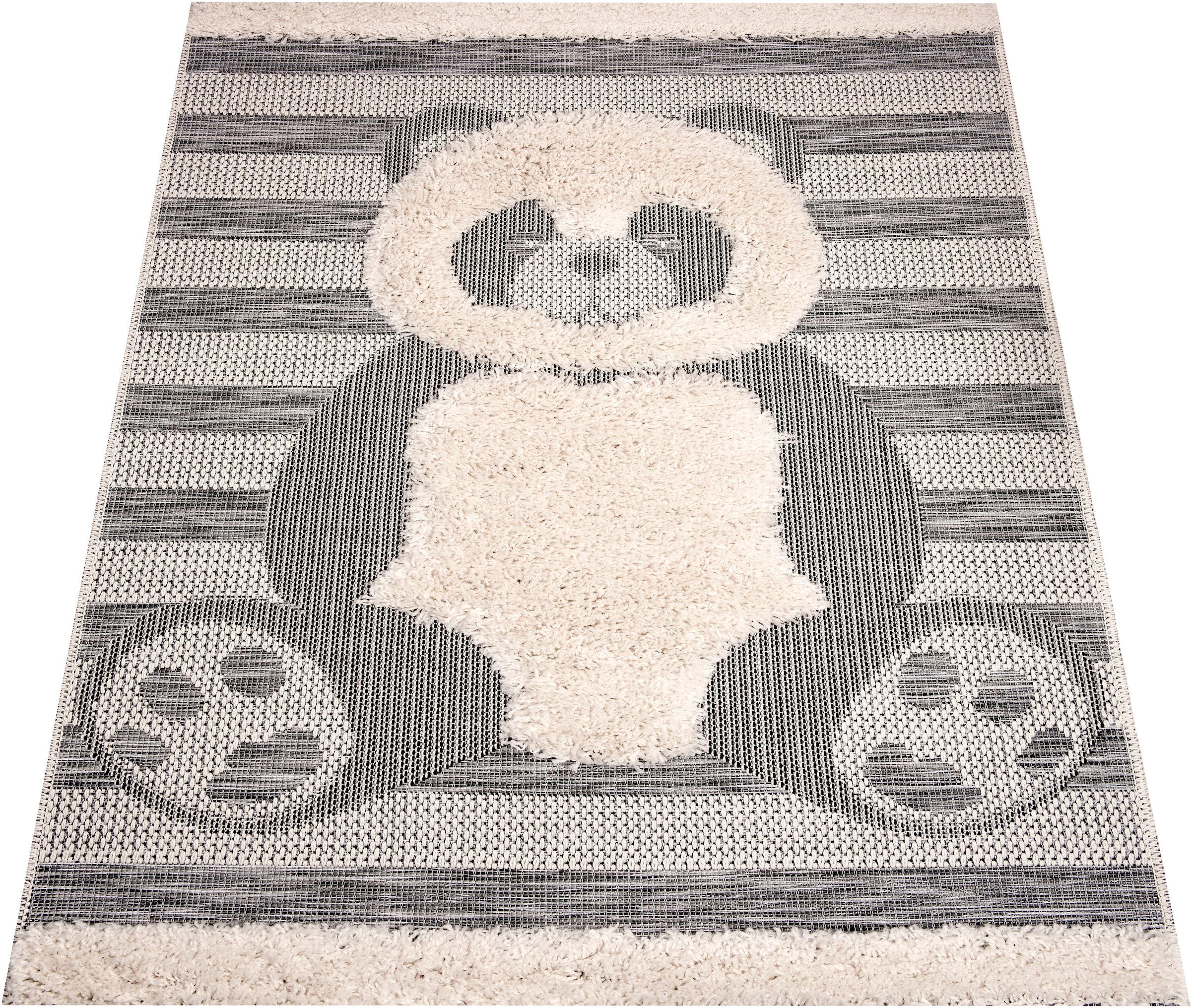 Image of Zala Living Kinderteppich »Teddy Bear Charles«, rechteckig, 35 mm Höhe, Tiermotiv, Kurzflor, Hoch-Tief Struktur, Kinderzimmer, Strapazierfähig, Pflegeleicht, Robust, Panda bei Ackermann Versand Schweiz