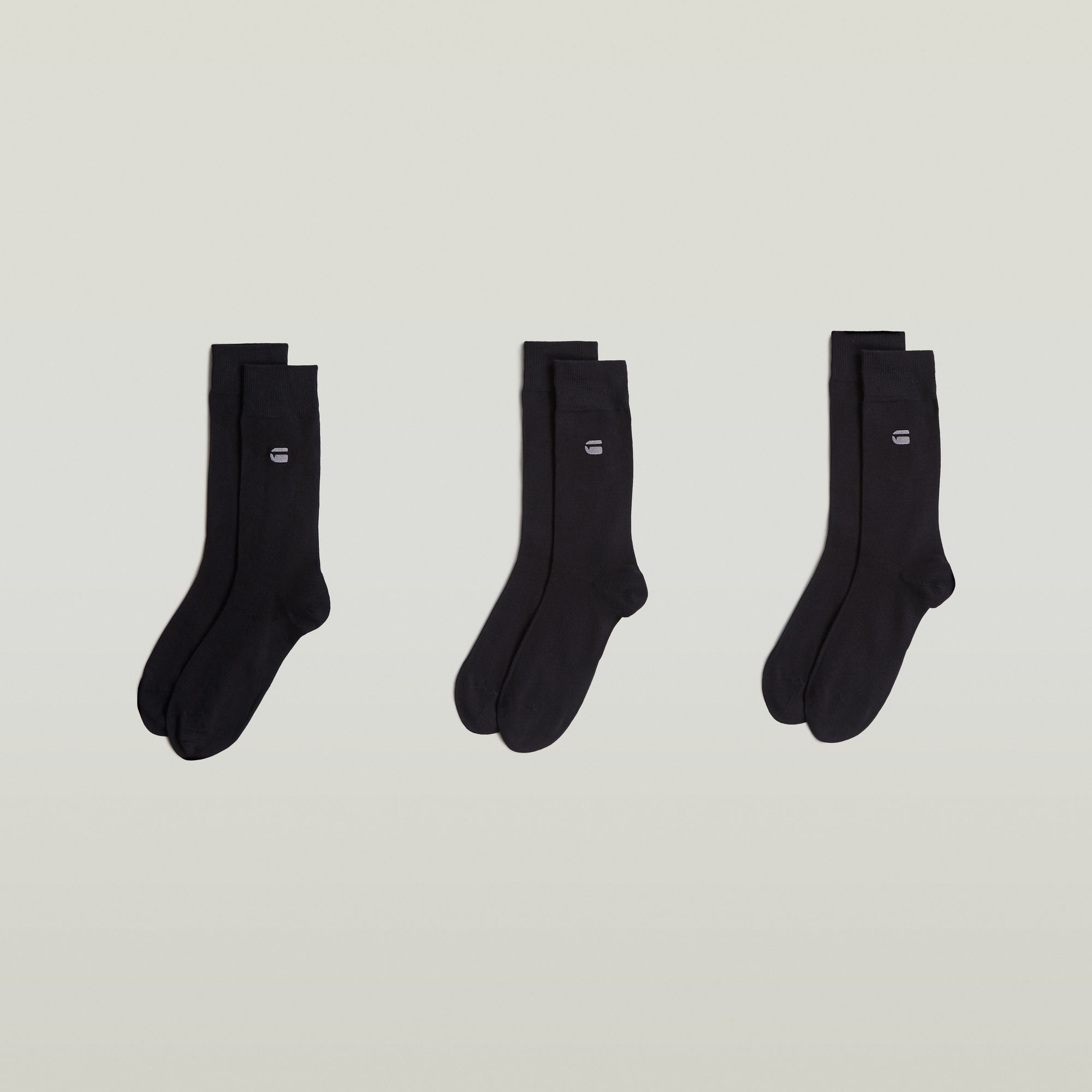 G-STAR Chaussettes »SAGE, 3 PACK SOCKS« Packung, 3 Couple tlg. unifarben mit Logostickerei