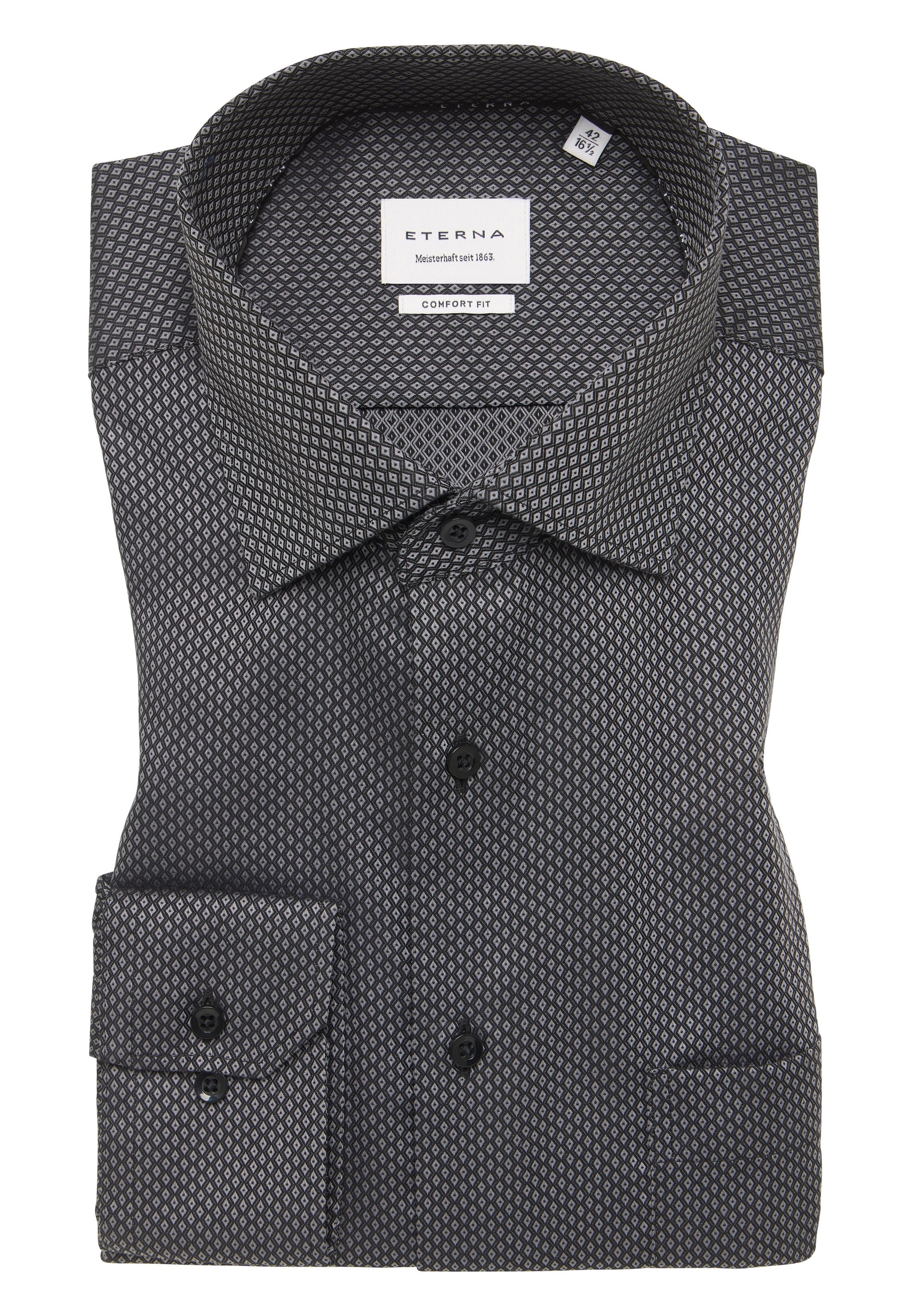 Eterna Langarmhemd »COMFORT FIT« NON IRON (bügelfrei)