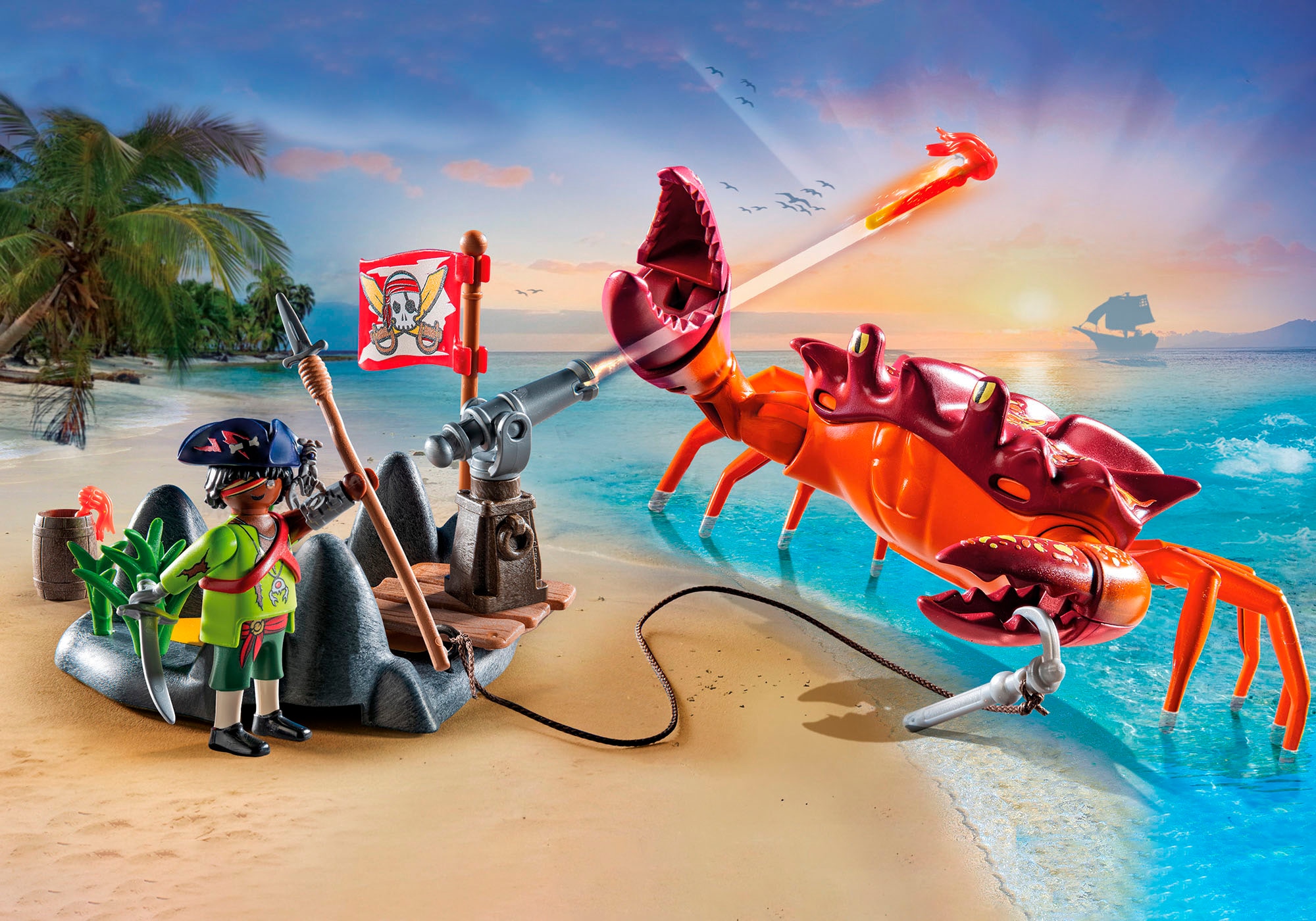 Playmobil® Jeu de construction »Kampf gegen die Riesenkrabbe (71532), Pirates« Made in Europe
