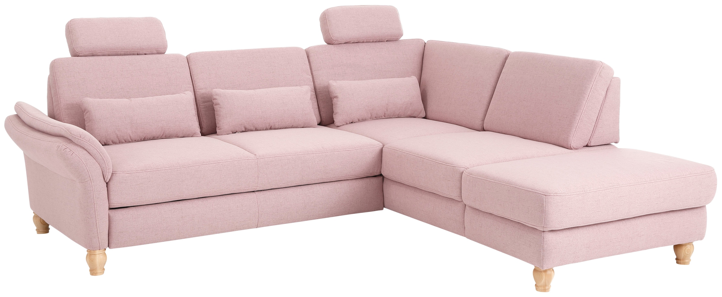 Home affaire Ecksofa »Palace L-Form« incl. Sitztiefenverstellung, wahlweise mit Bettfunktion und Stauraum