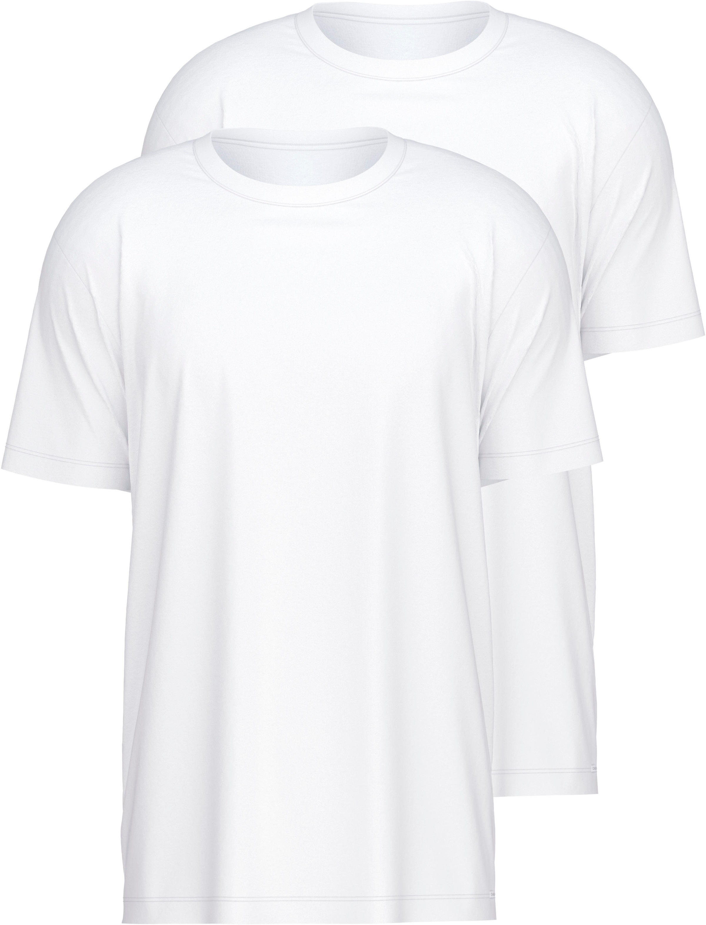 Image of CALIDA T-Shirt "Natural Benefit" 2er Pack, Modern Fit, Single Jersey, Kurzarm, Rundhals-Ausschnitt