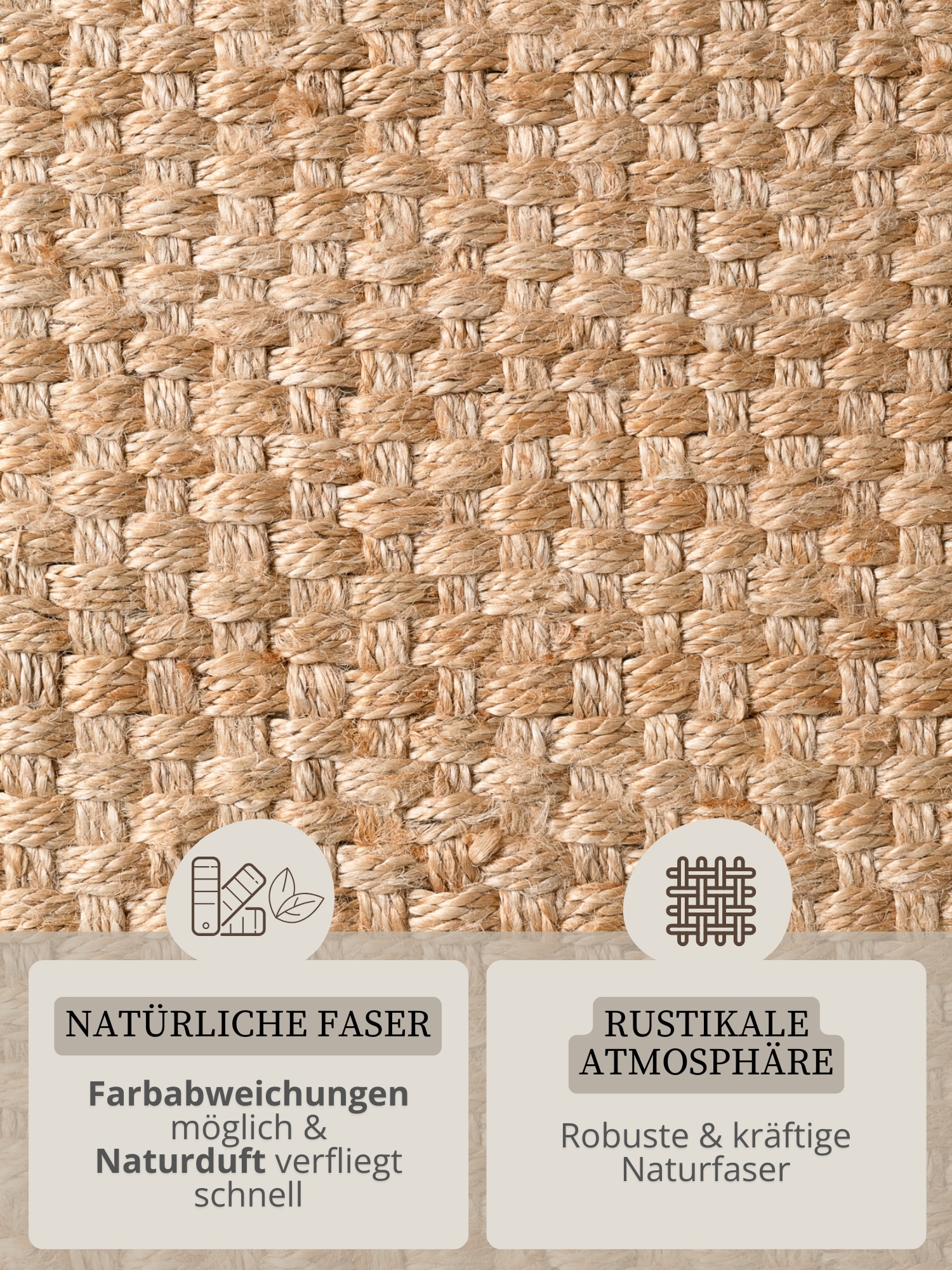 HANSE Home Tapis »Fjord« Rectangulaire 10 mm Höhe Jute, fait main, tapis naturel, salon, coureur, franges