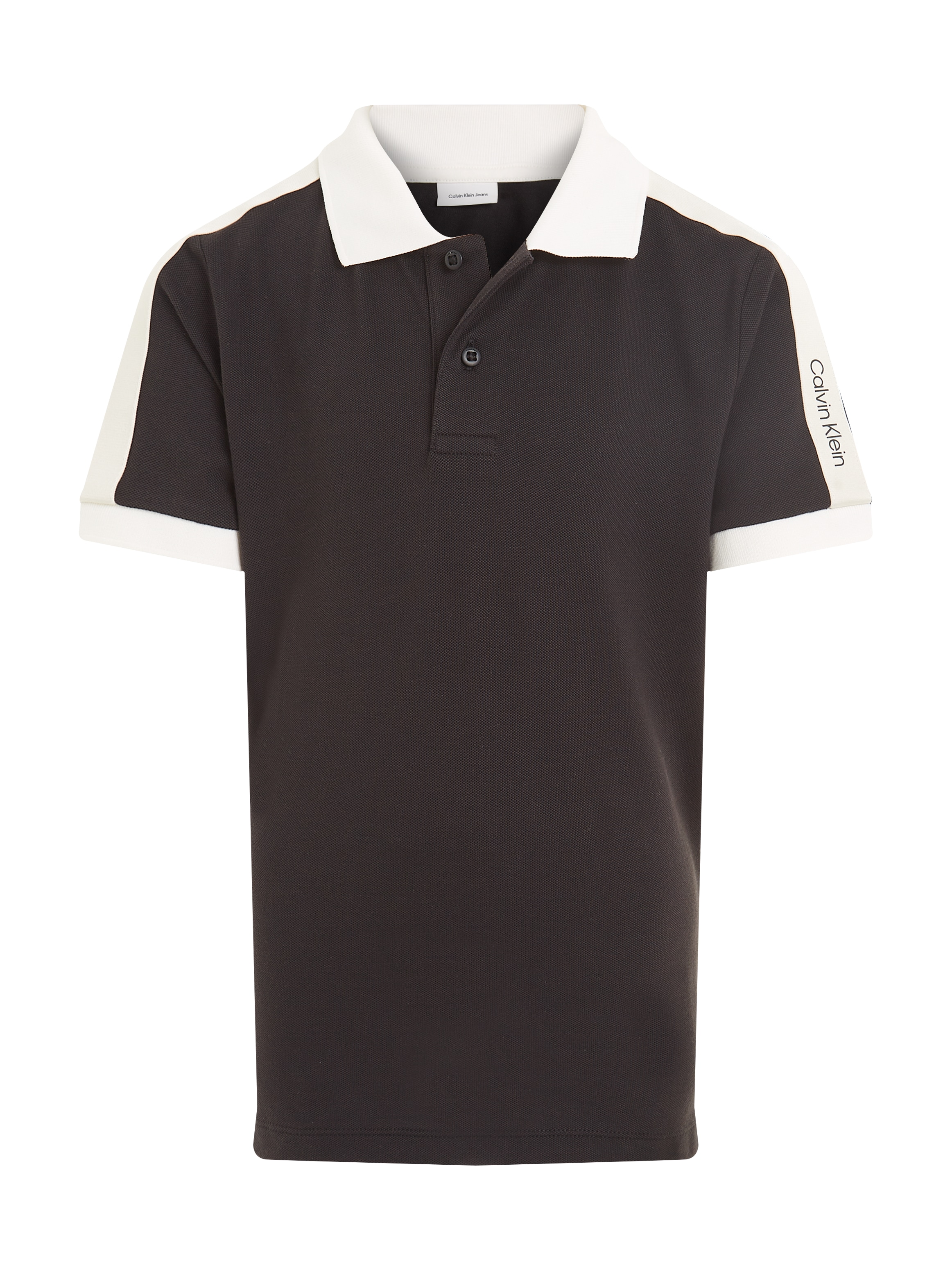 Calvin Klein Jeans Poloshirt »SS POLO PIQUE WITH TAPE«, mit Logoschriftzug