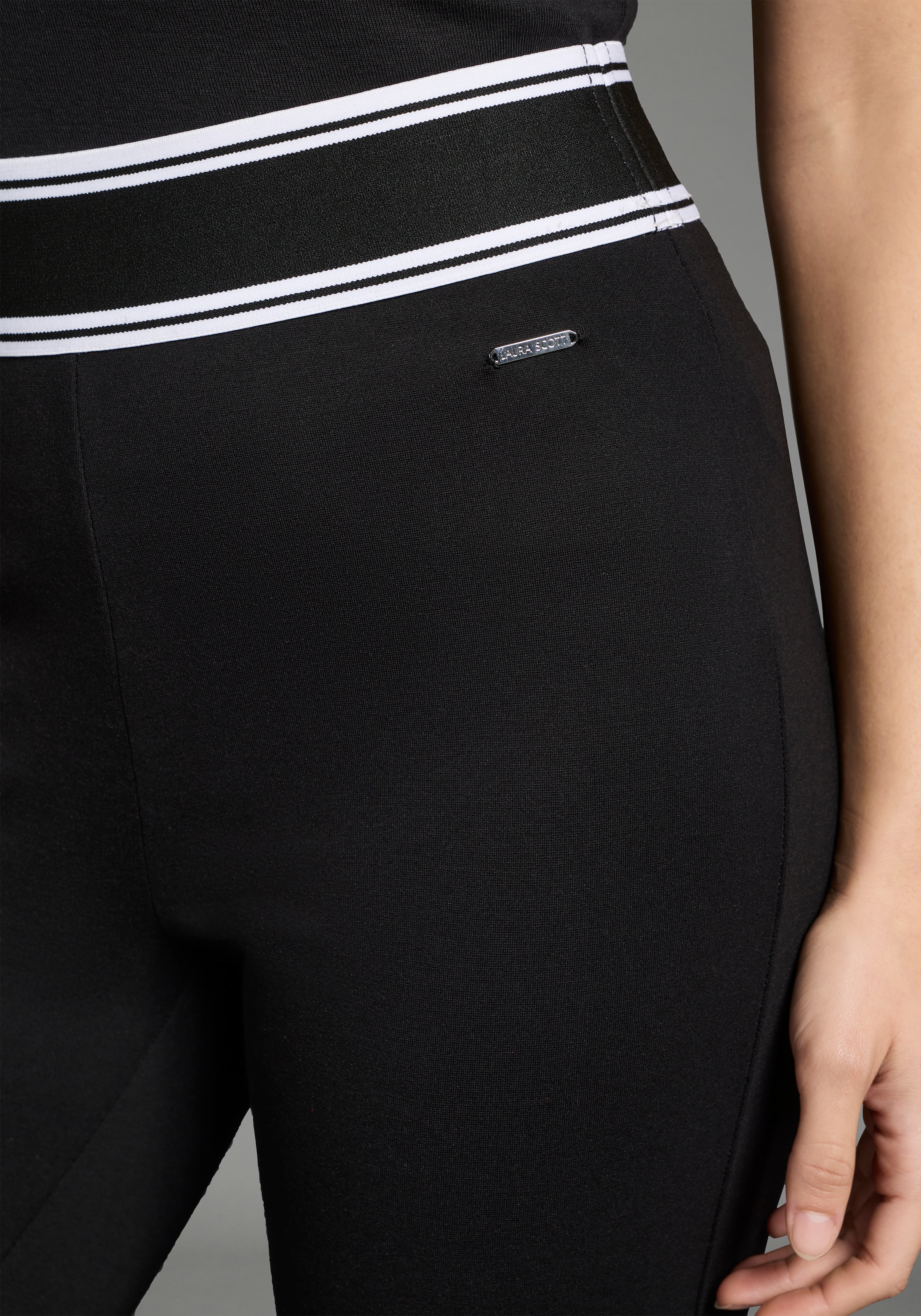 Laura Scott Pantalon bootcut  klassischer Bootcut Fit, elastischer Bund mit Gummizug