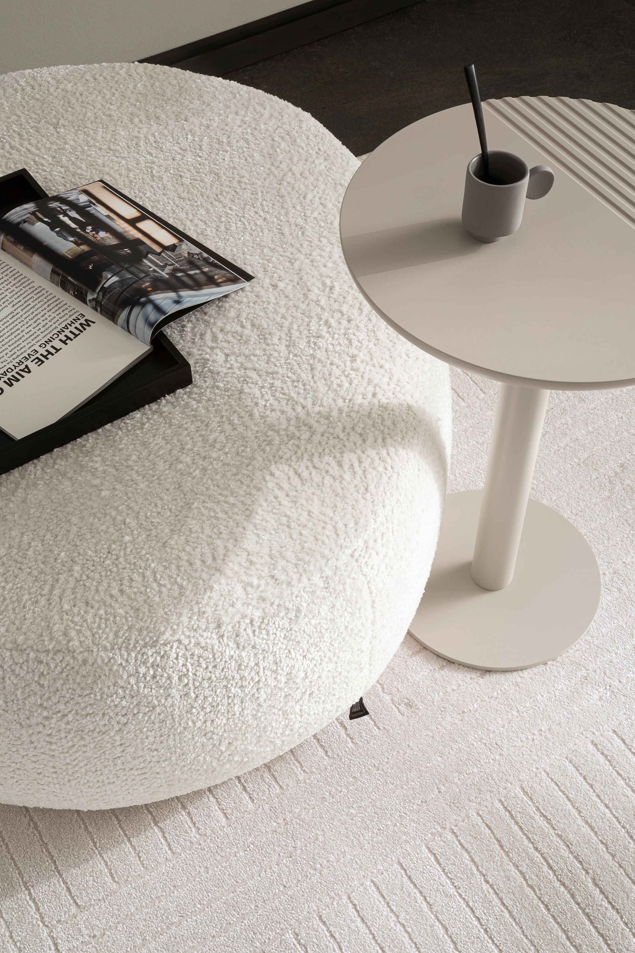 SCHÖNER WOHNEN-Kollektion Teppich »Pure 6317-242«, rechteckig, 22 mm Höhe, Kurzflor, Hoch Tief Struktur, Wohnzimmer, Schöner Wohnen Kollektion