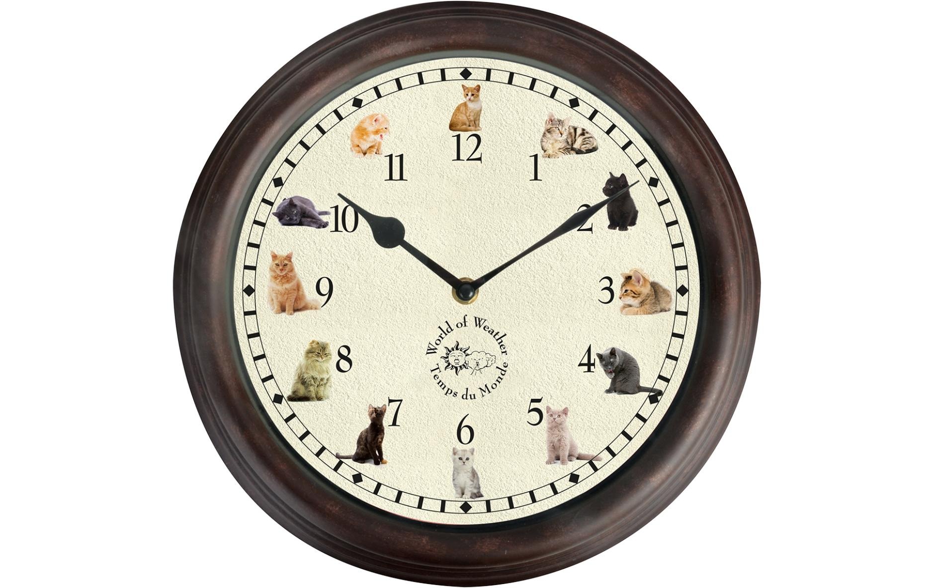 Image of esschert design Wanduhr "Esschert Design mit Katze"