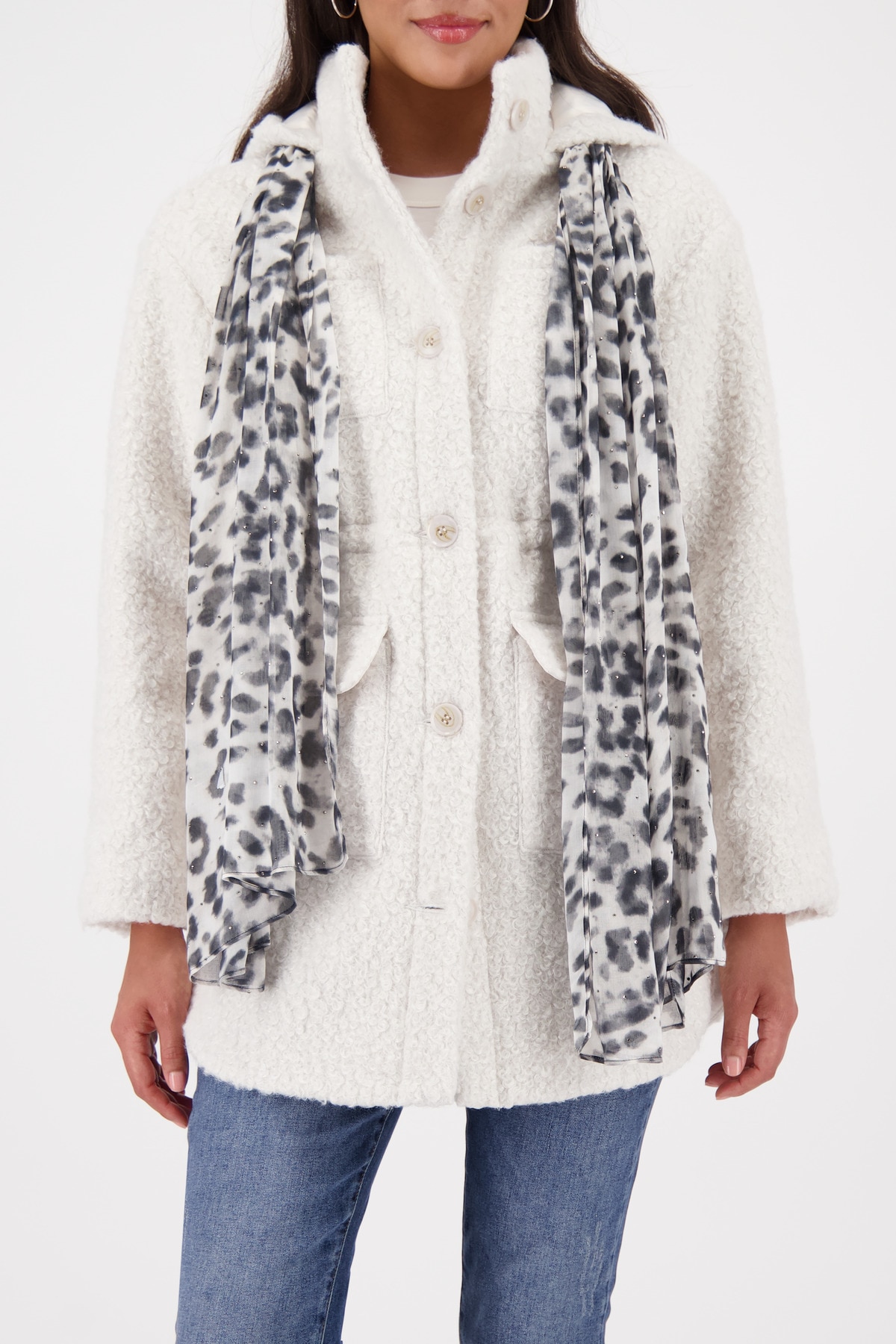 Monari Modetuch »Schal/Tuch Tuch Leo  Allover« mit Leo-Print