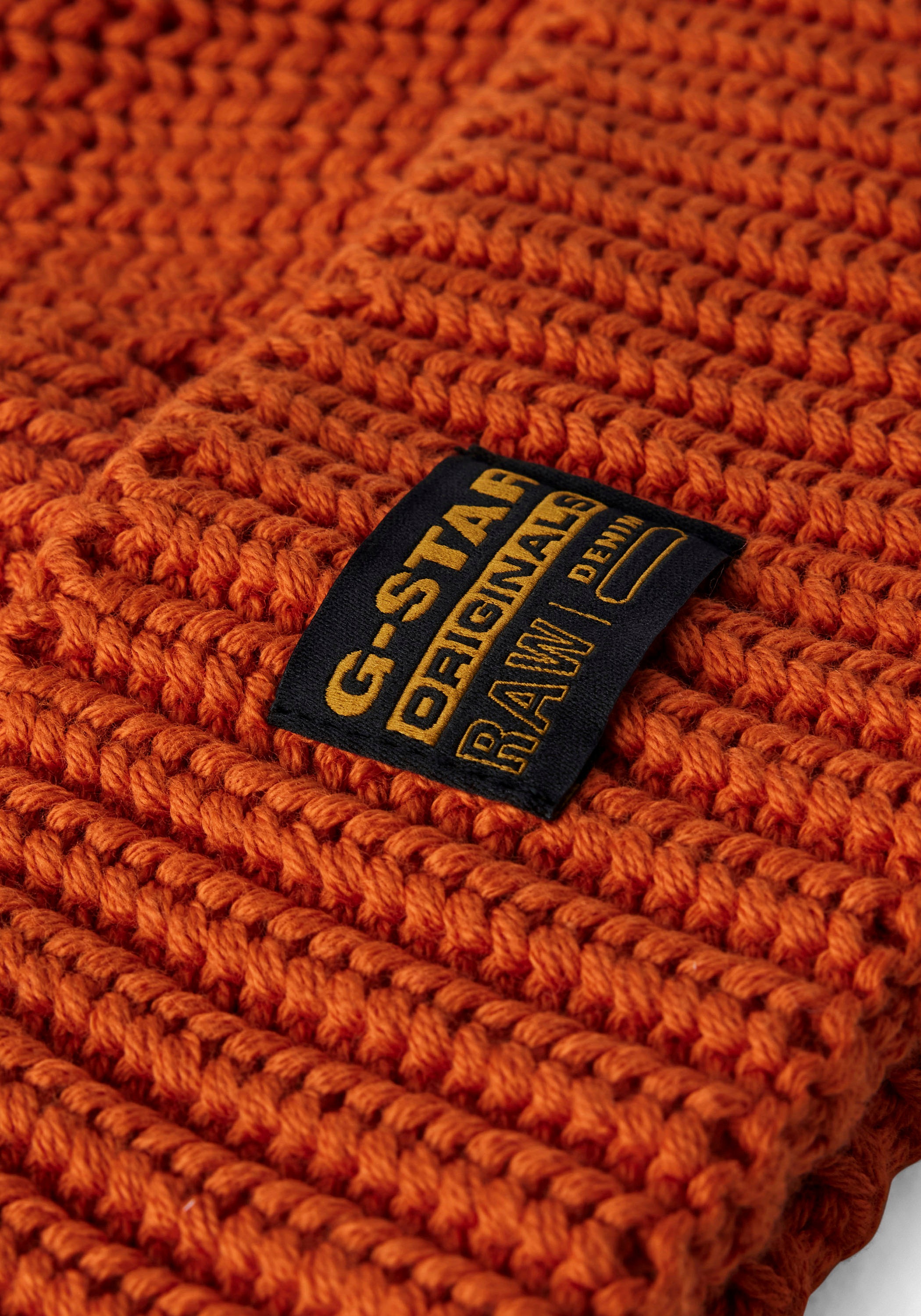 G-Star RAW Strickmütze »Originals Fisherman Beanie«, mit Label