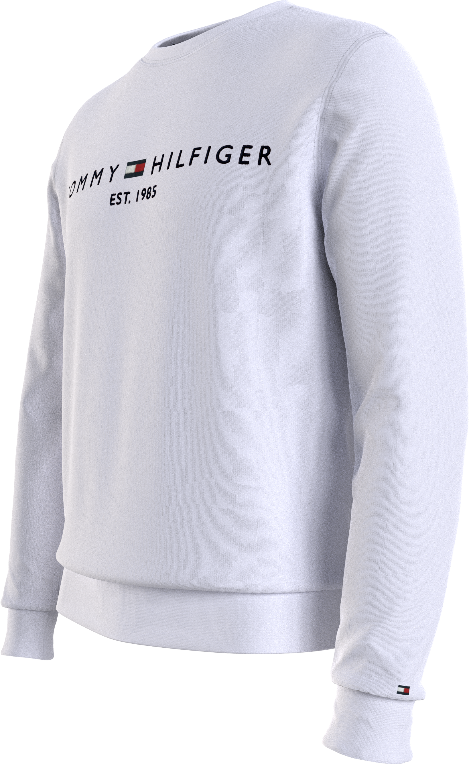 Tommy Hilfiger Sweatshirt »TOMMY LOGO«, unifarben, casual, regular fit, Baumwollmix, Rundhals
