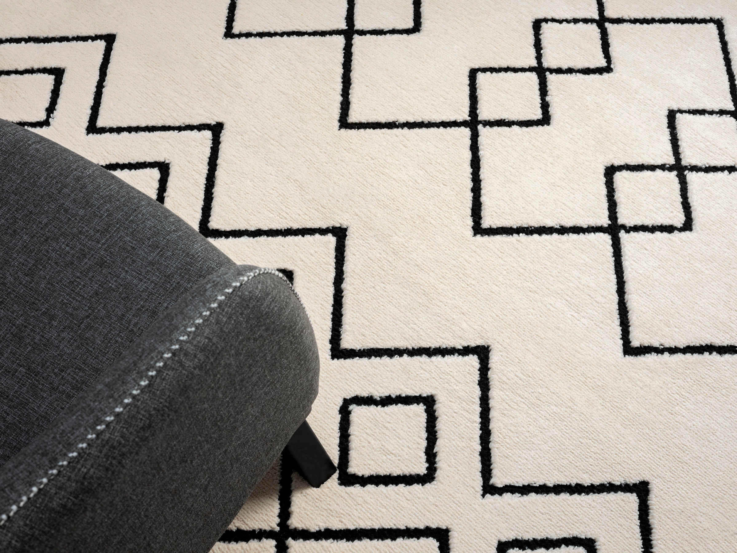 Myflair Möbel & Accessoires Hochflor-Teppich »Moroccan Mural« rechteckig 24 mm Höhe modern, marokkanisches Design, flauschig weich, mit Fransen