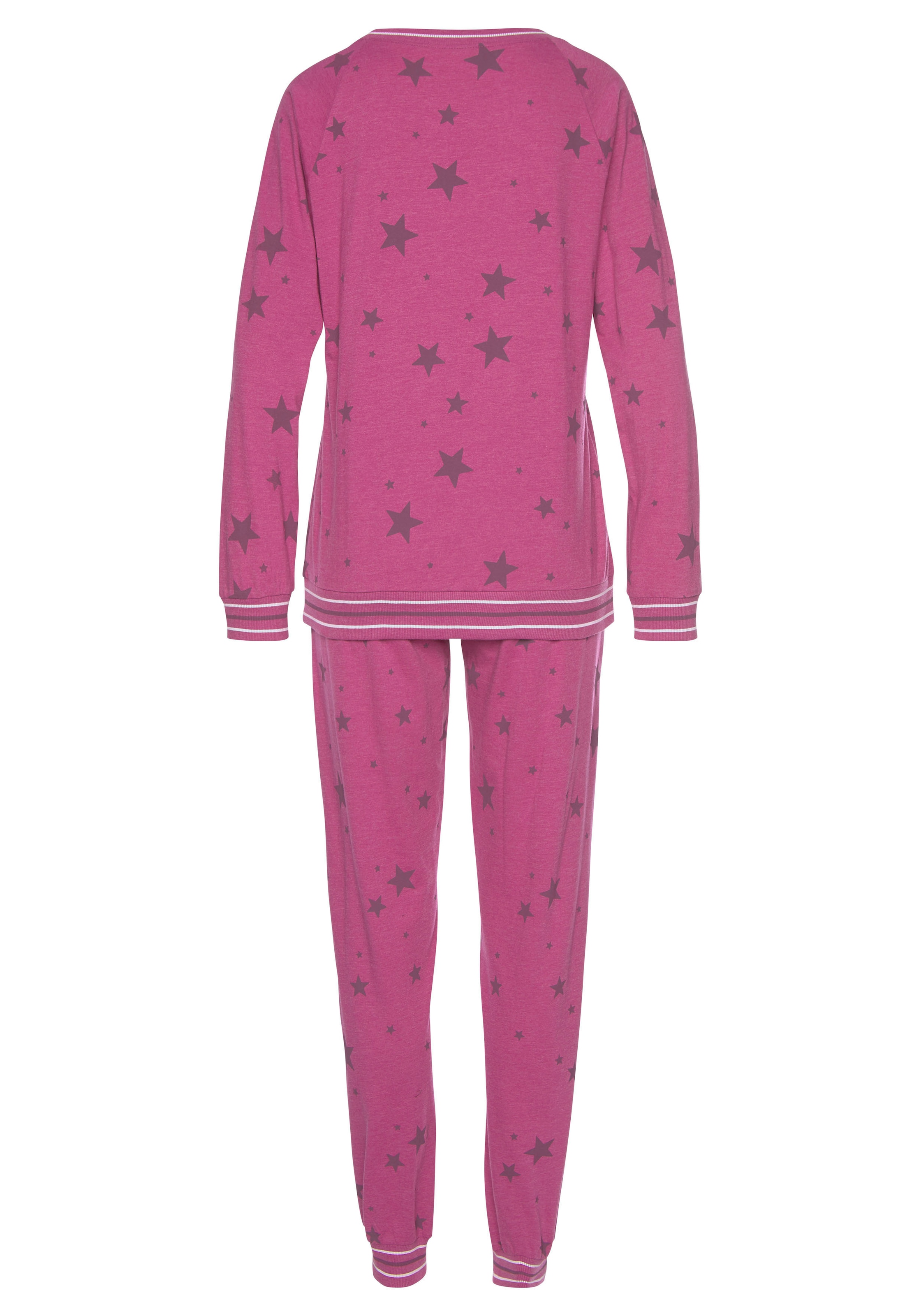 Vivance Dreams Pyjama, (2 tlg.), mit Sternedruck