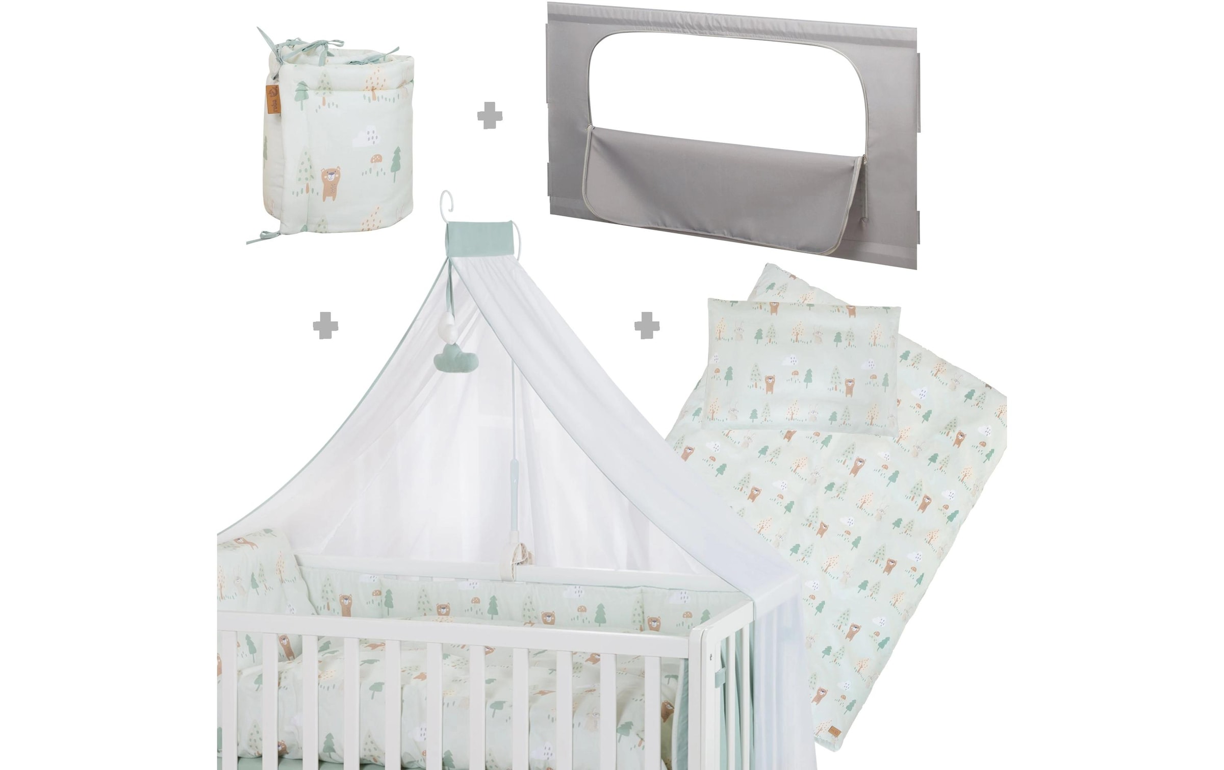 roba® Beistellbett »Room Bed, Woodland Buddies 60 x 120 cm«