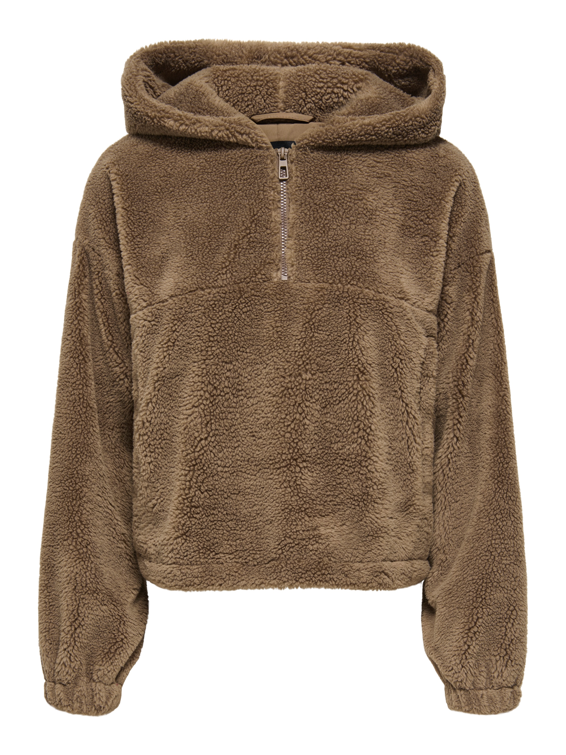 ONLY Fleecejacke »ONLSIENA TEDDY ANORAK LIFE CC OTW«, mit Kapuze