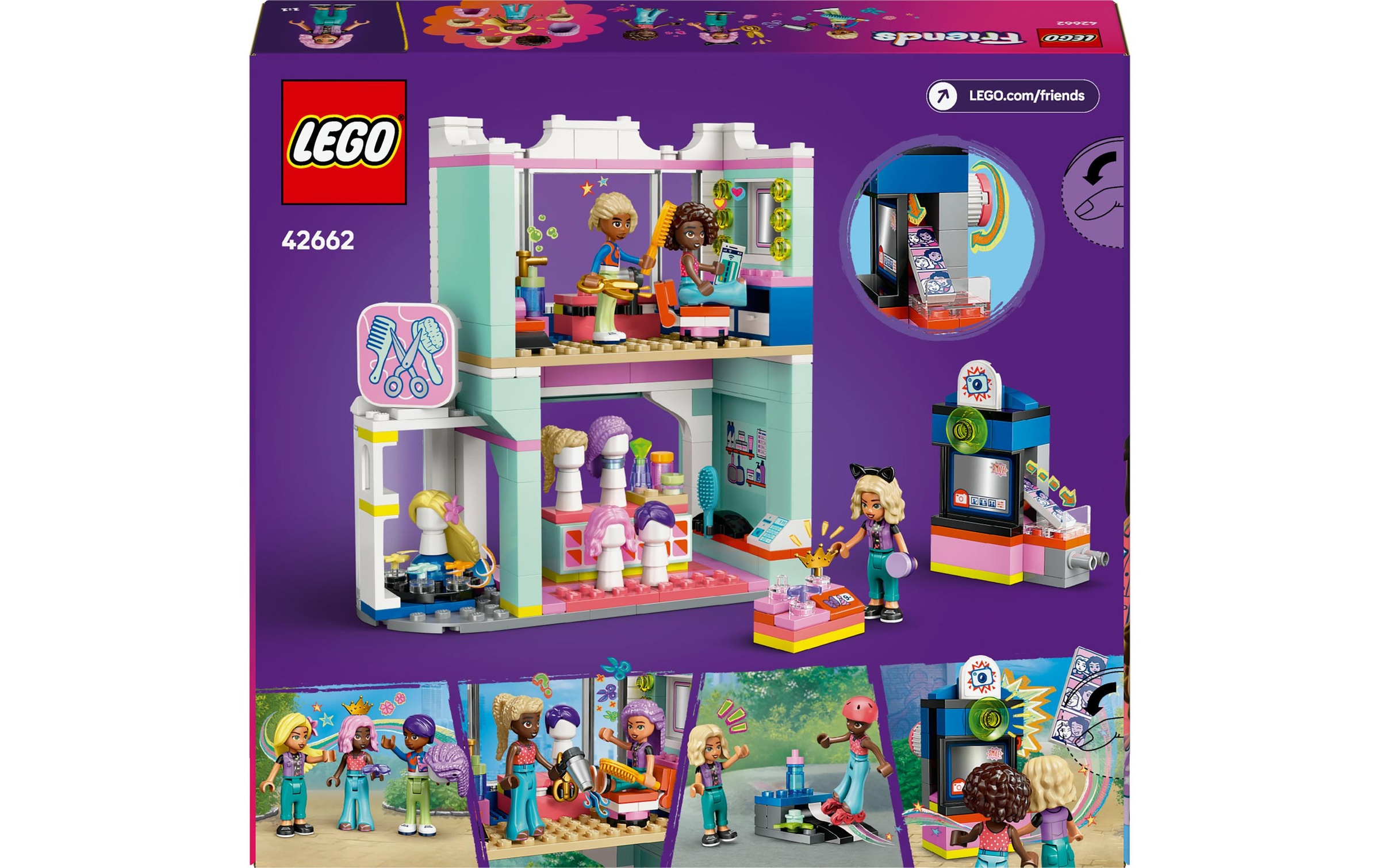 LEGO® Spielbausteine »Friends Friseursalon 42662«, (347 St.)