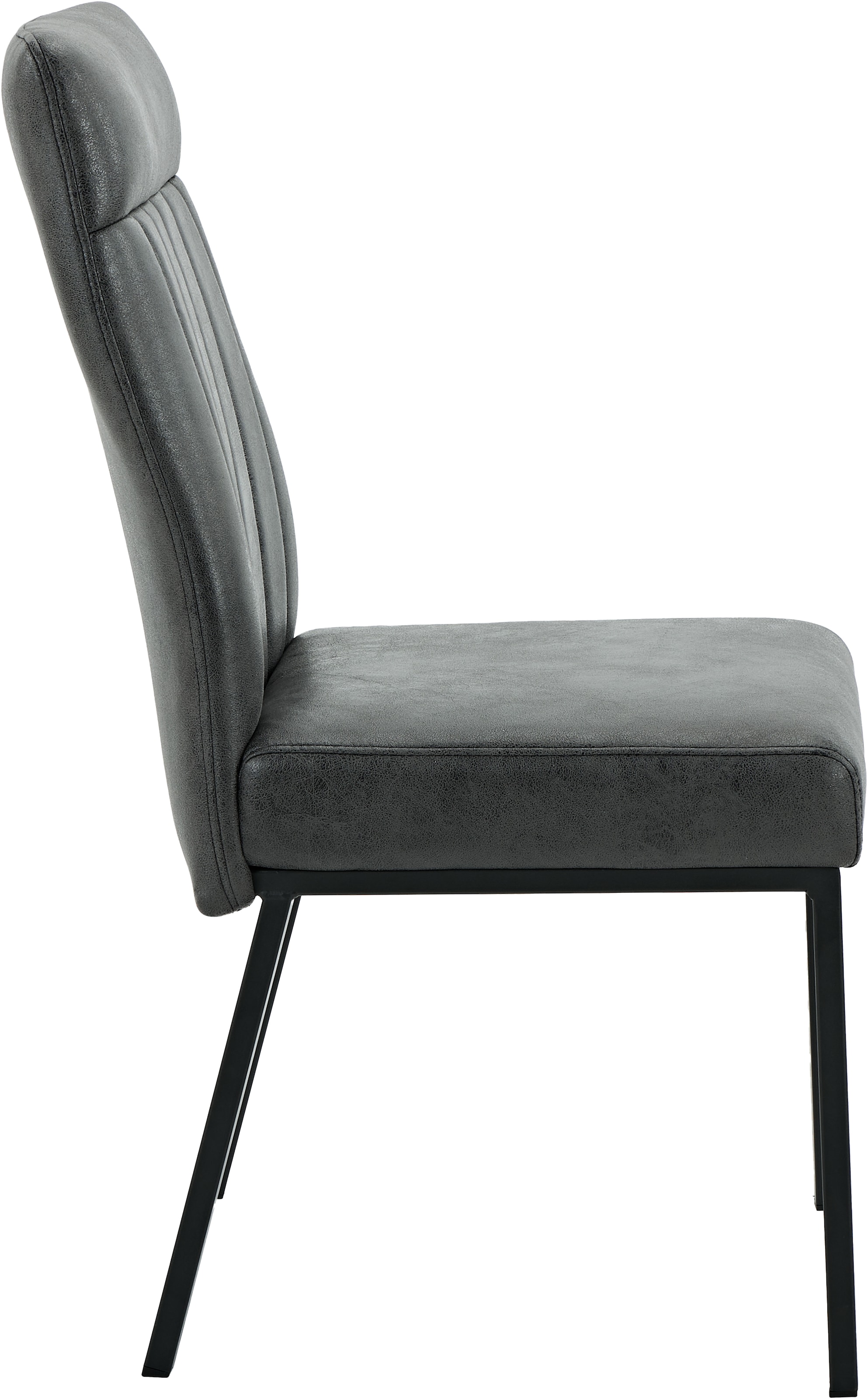 HELA Chaise à 4 pieds »CATANIA« (Ensemble) 1 cuis4-Fuss, Federkorb, Vierkantrohrgestell, 140kg belastbar, Vintage Optik